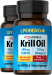 Krill Oil 500 mg, 60 Sg x 2 bottles