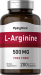 L-Arginine , 500 mg, 200 Quick Release Capsules
