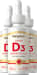 Vitamin D3 2000 IU 3 Bottles x 2 fl oz Liquid