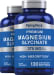 Magnesium Glycinate, 375 mg (per serving), 130 Quick Release Softgels