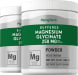 Magnesium Glycinate Powder 250 mg (per serving), 10 oz x 2 Bottles