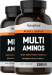 Multi Aminos, 200 Coated Caplets, 2  Bottles