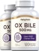 Ox Bile, 500 mg (per serving), 120 Quick Release Capsules, 2  Bottles