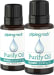 Purify Essential Oil 2 Dropper Bottles x 1/2 oz (15 ml)