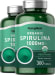 Spirulina (Organic), 1000 mg (per serving), 300 Vegetarian Tablets, 2  Bottles