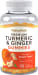 Turmeric & Ginger (Delicious Peach), 90 Vegan Gummies