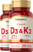 Vitamin D3 & K-2, 45 mg, 200 Quick Release Softgels