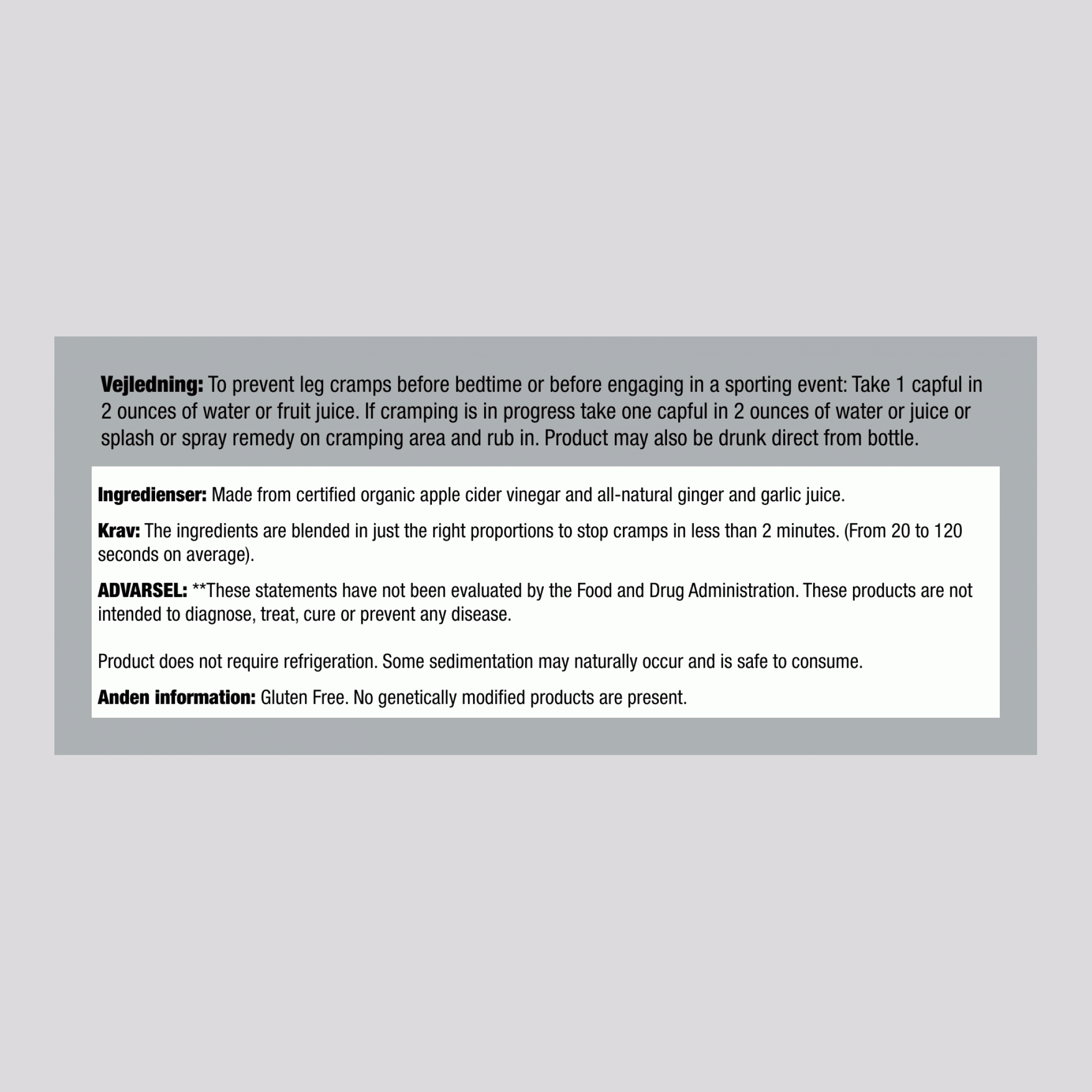 Gammel Amish Muskeltonic, 8 fl oz (237 mL) flaske