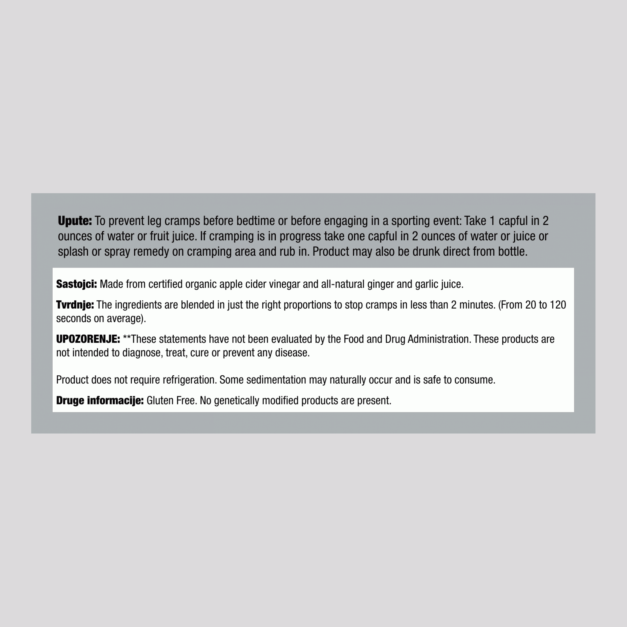 Stari amiški tonik za mišiće, boca od 8 fl oz (237 mL)