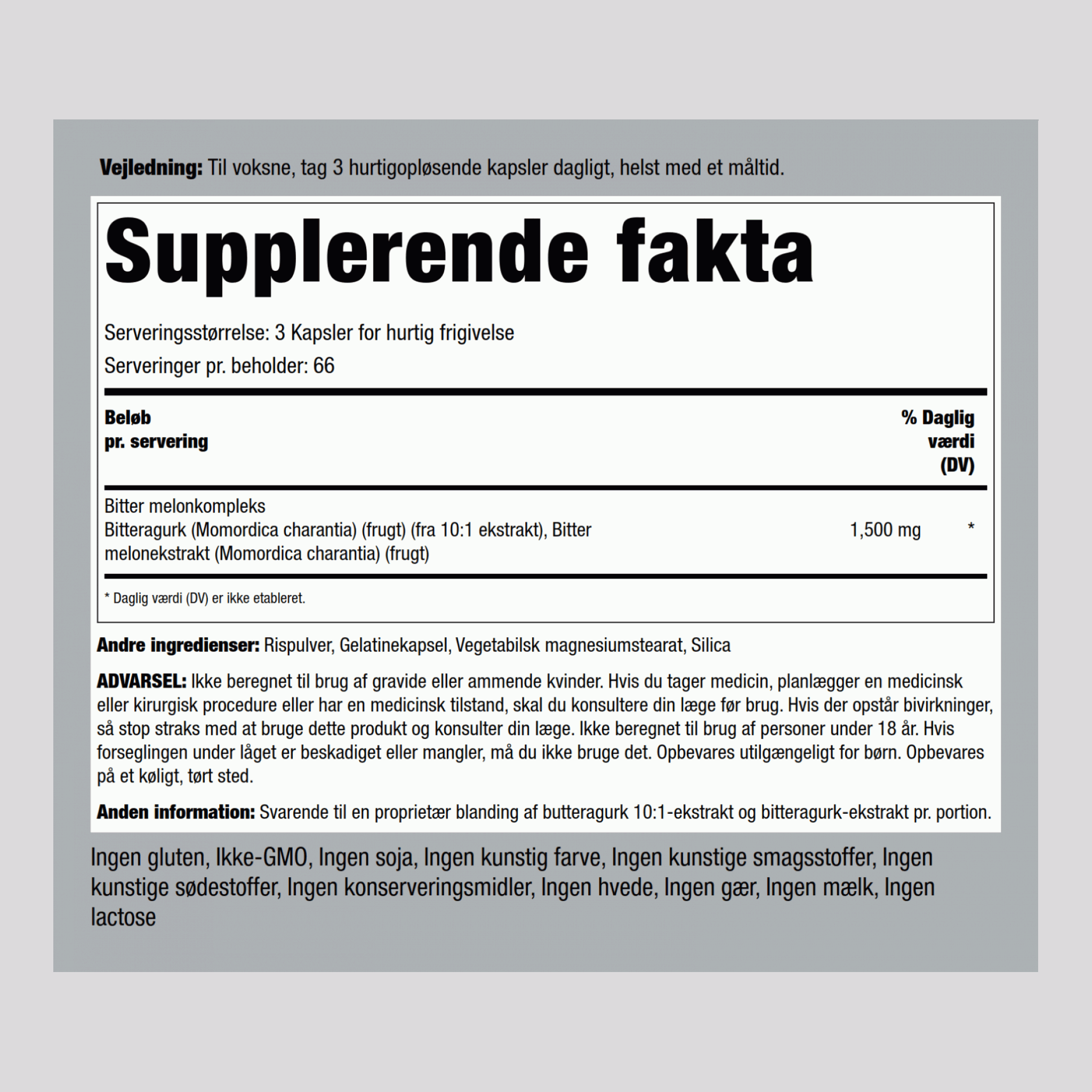 Momordica Bitter Melon, 1500 mg (per serving), 200 Quick Release Capsules, 2  Bottles