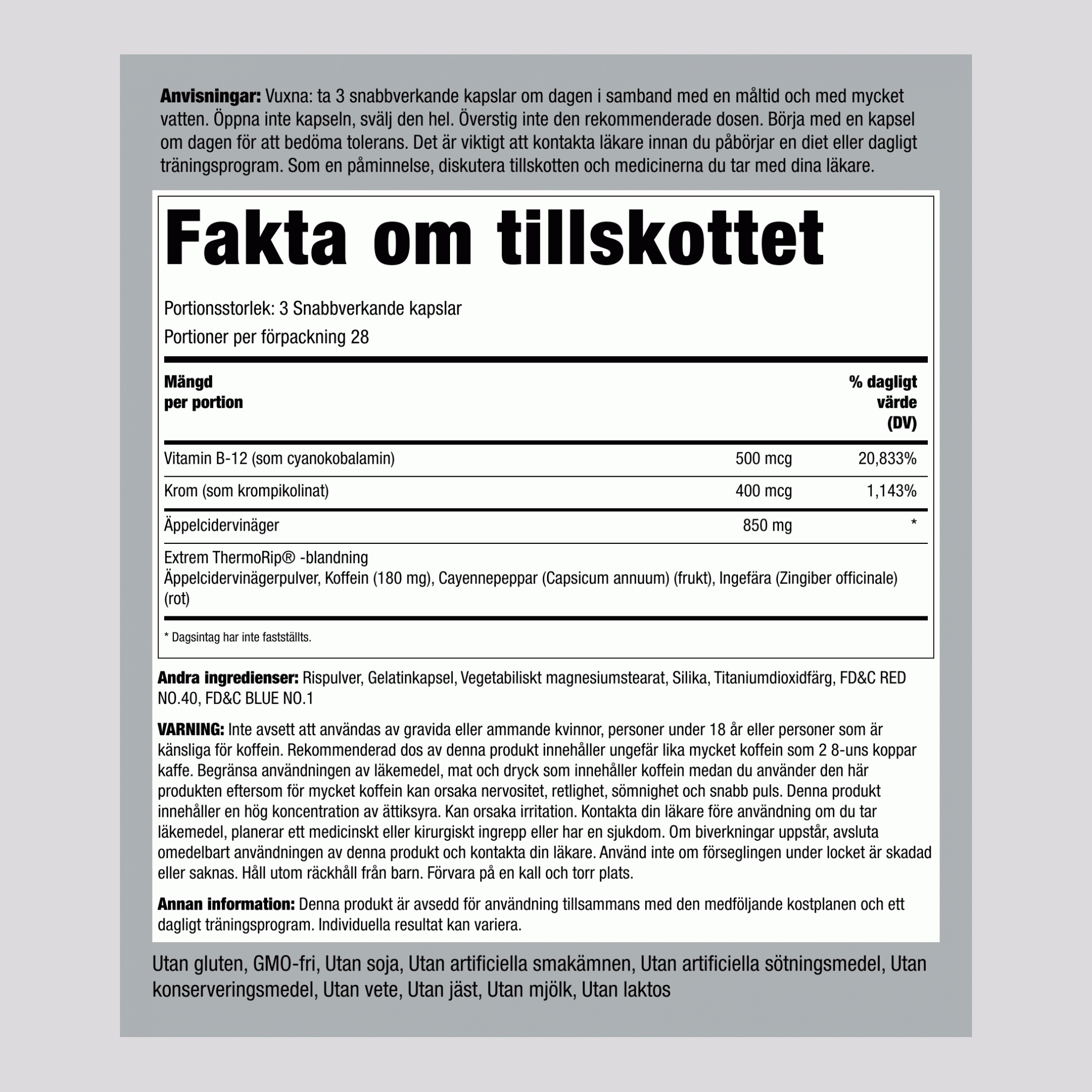 Dieta z jabolčnim kisom,  84 Kapsule s hitrim sproščanjem 2 Steklenice