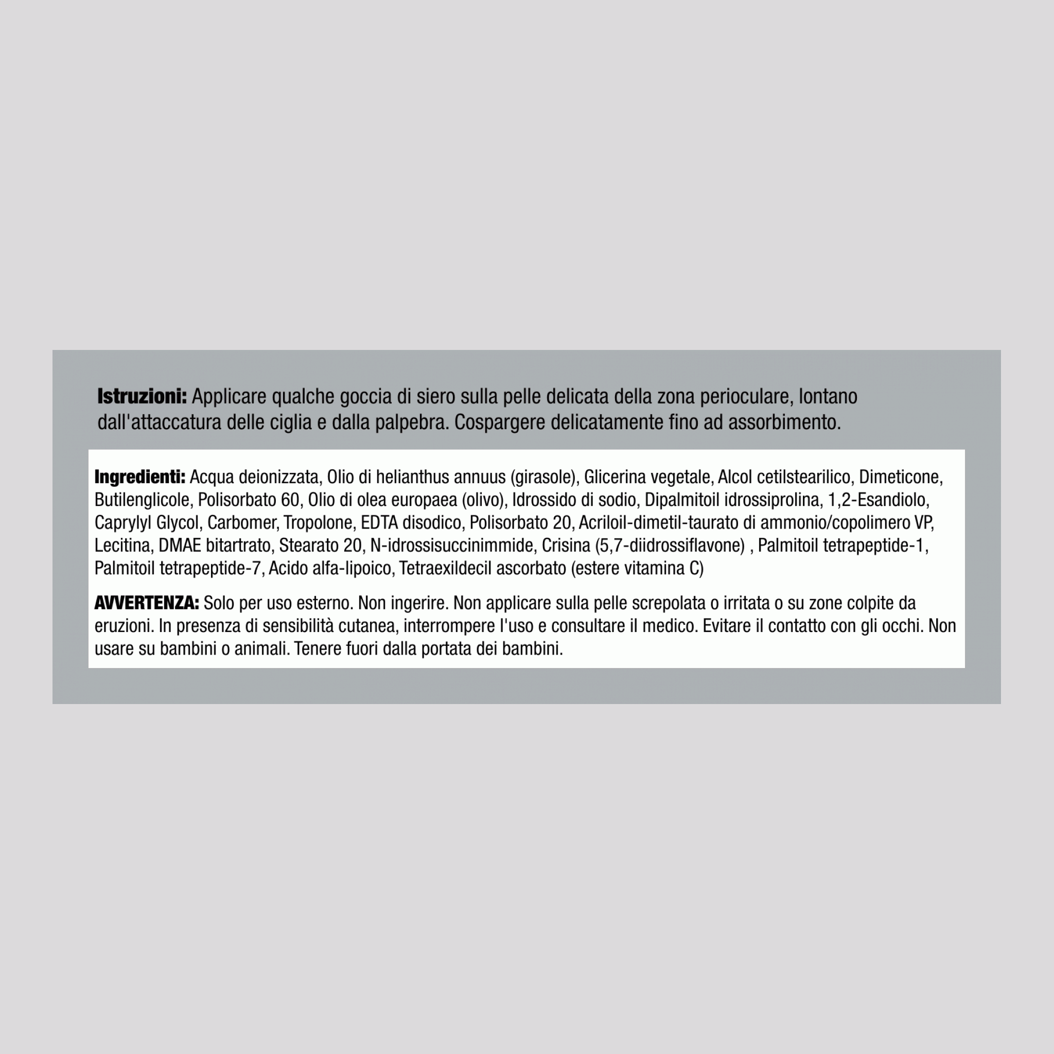 Siero rassodante occhi + alfa lipoico + DMAE, esteri di vitamina C,  1 fl oz 30 ml Flacone dosatore 2 Dispenser