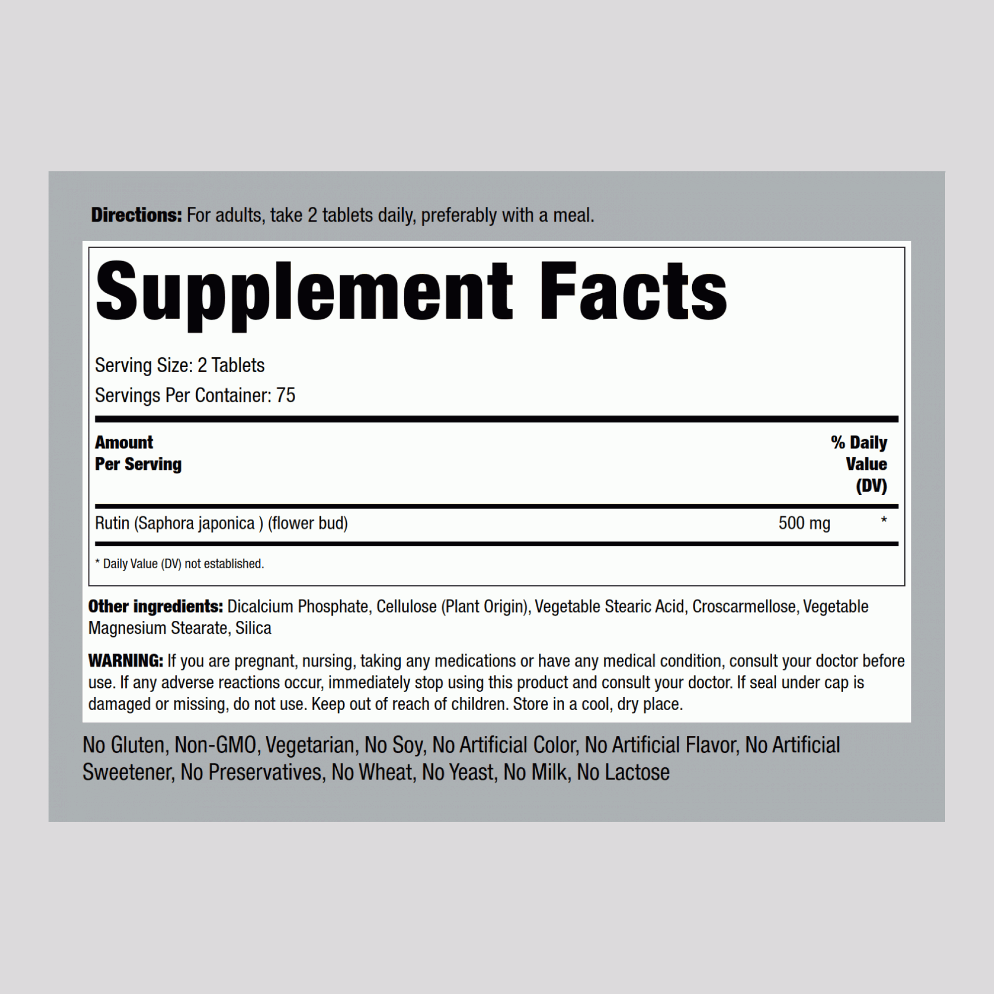 芸香苷片 ,500 mg 150 錠     