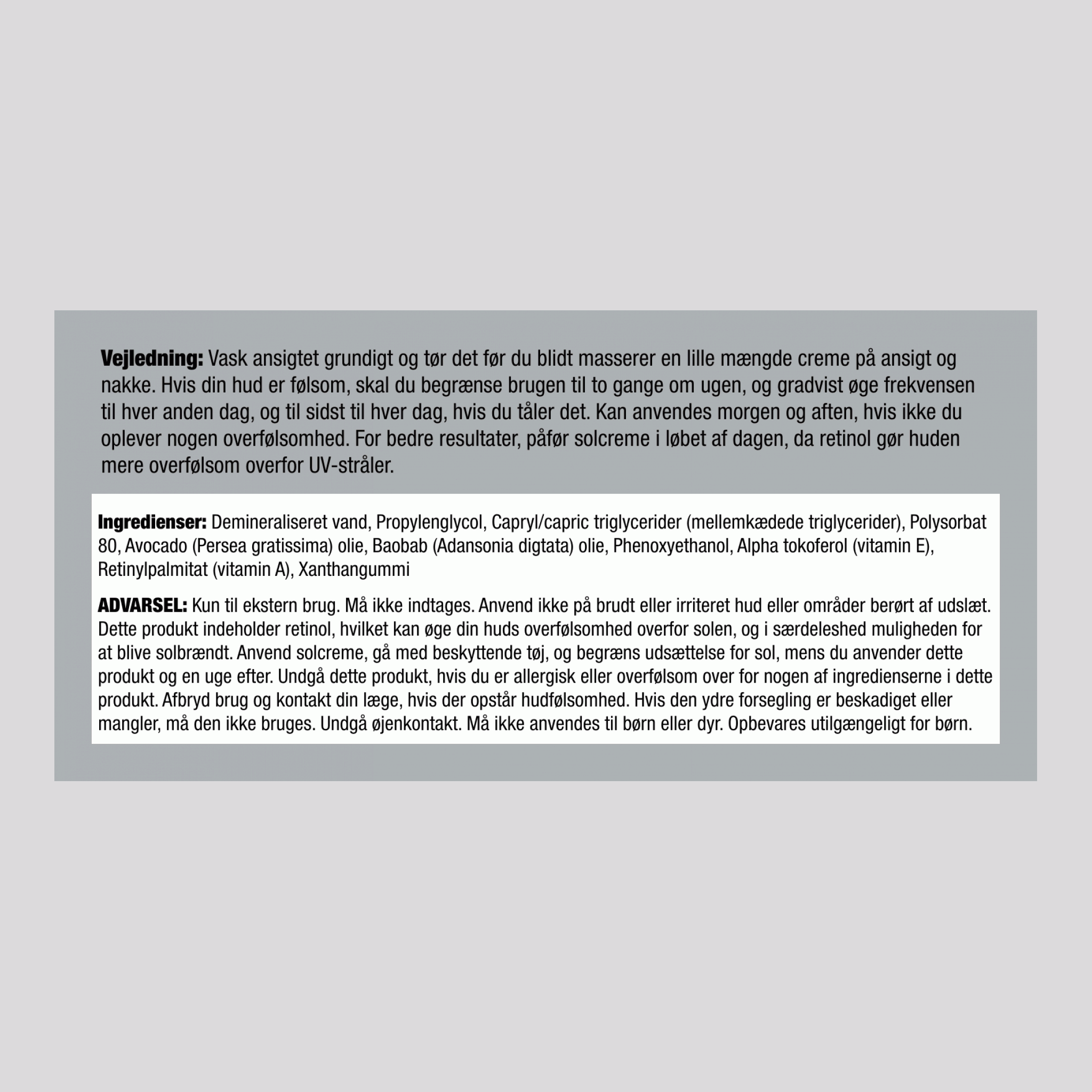 Retinol serum 2 fl oz 59 ml Pipetteflaske    