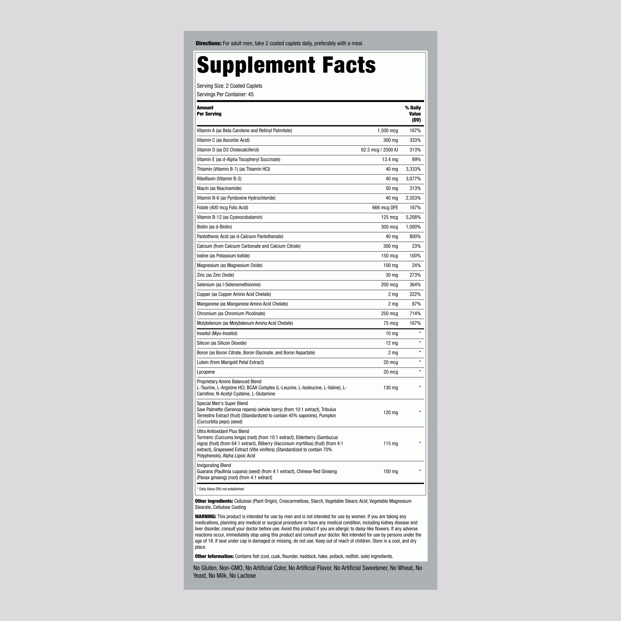 男性 Mega 複合物    90 衣膜錠       