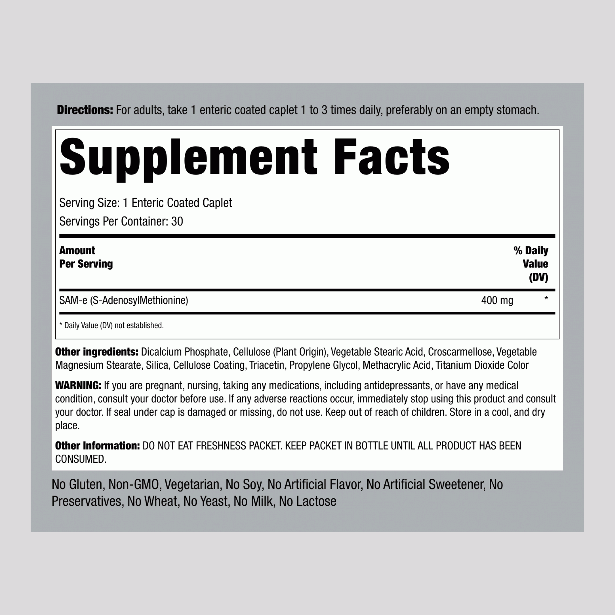 SAMe 腸溶衣片  400 mg 30 腸溶錠     