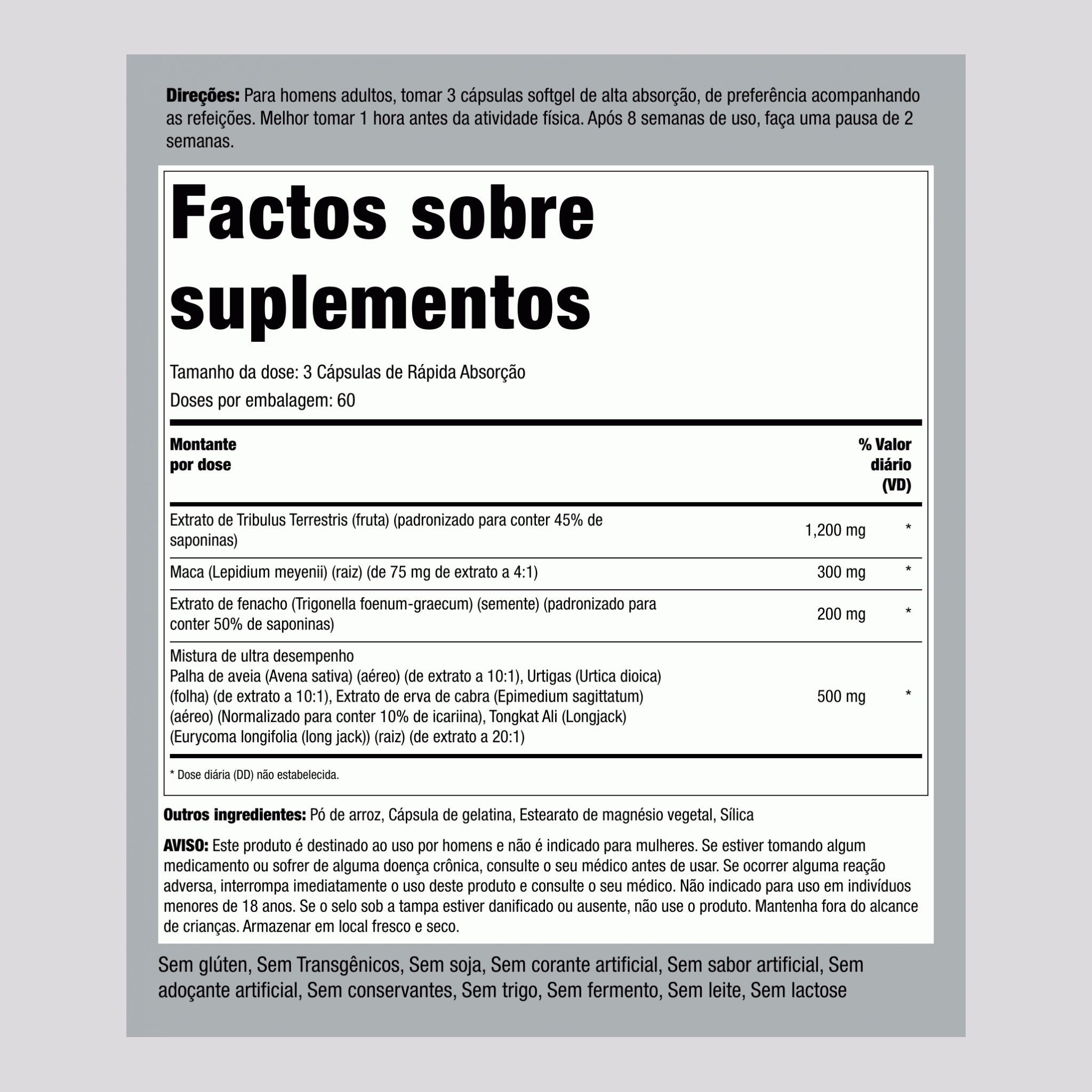 Tribulus Ultra, 120 Cápsulas de Liberação Rápida, 2 Frascos