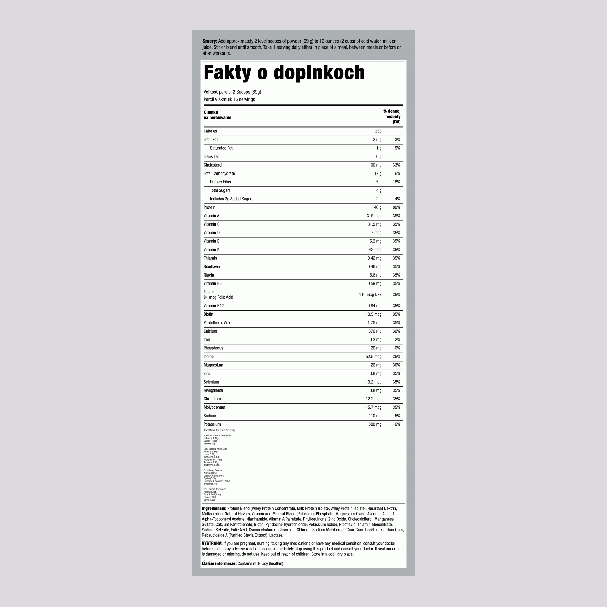 Náhrada jedla Shake NutraFit (prírodná vanilka) 2.28 lb 1.035 kg Fľaša    