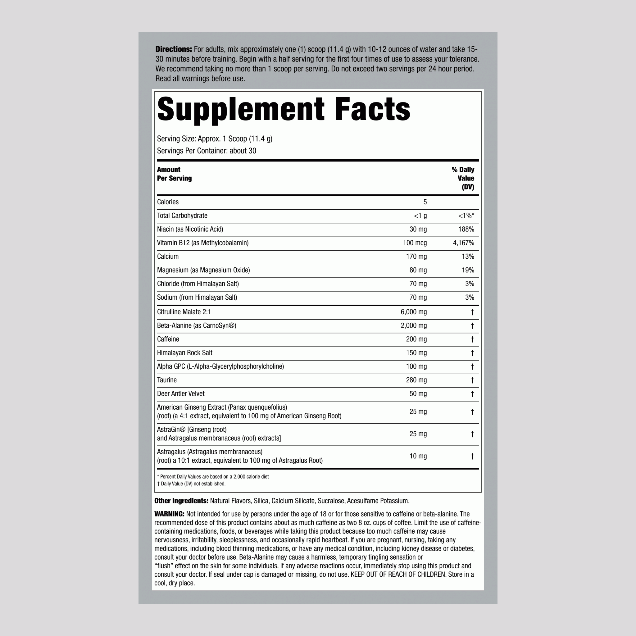 Pre-Workout Intensifier (Juiced Fruit Pump), 12.063 oz (343 g) Bottle