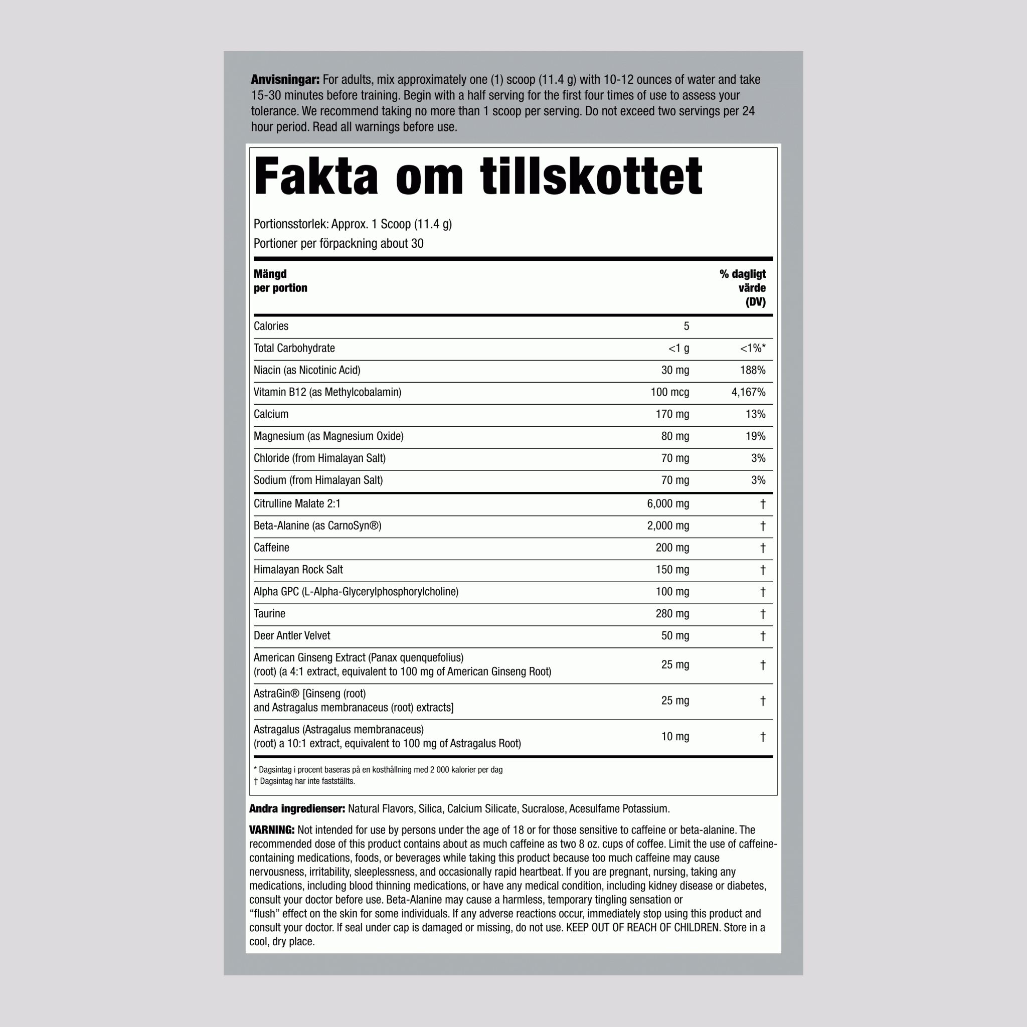 Pre-Workout Intensifier (Juiced Fruit Pump), 343 g (12,063 oz) flaska