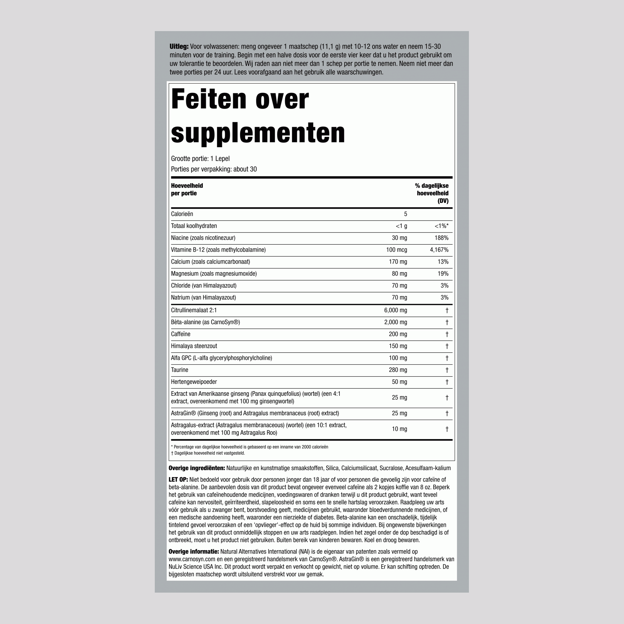 Versterkend middel voor work-out - blauwe frambozen 11.746 oz 333 g Fles 2 Flessen 