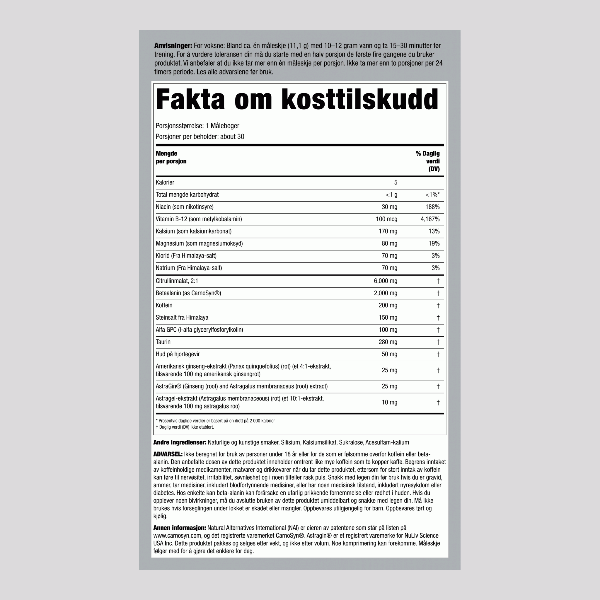 Preworkout-forsterker, blå bringebær 11.746 ounce 333 g Flaske 2 Flasker 