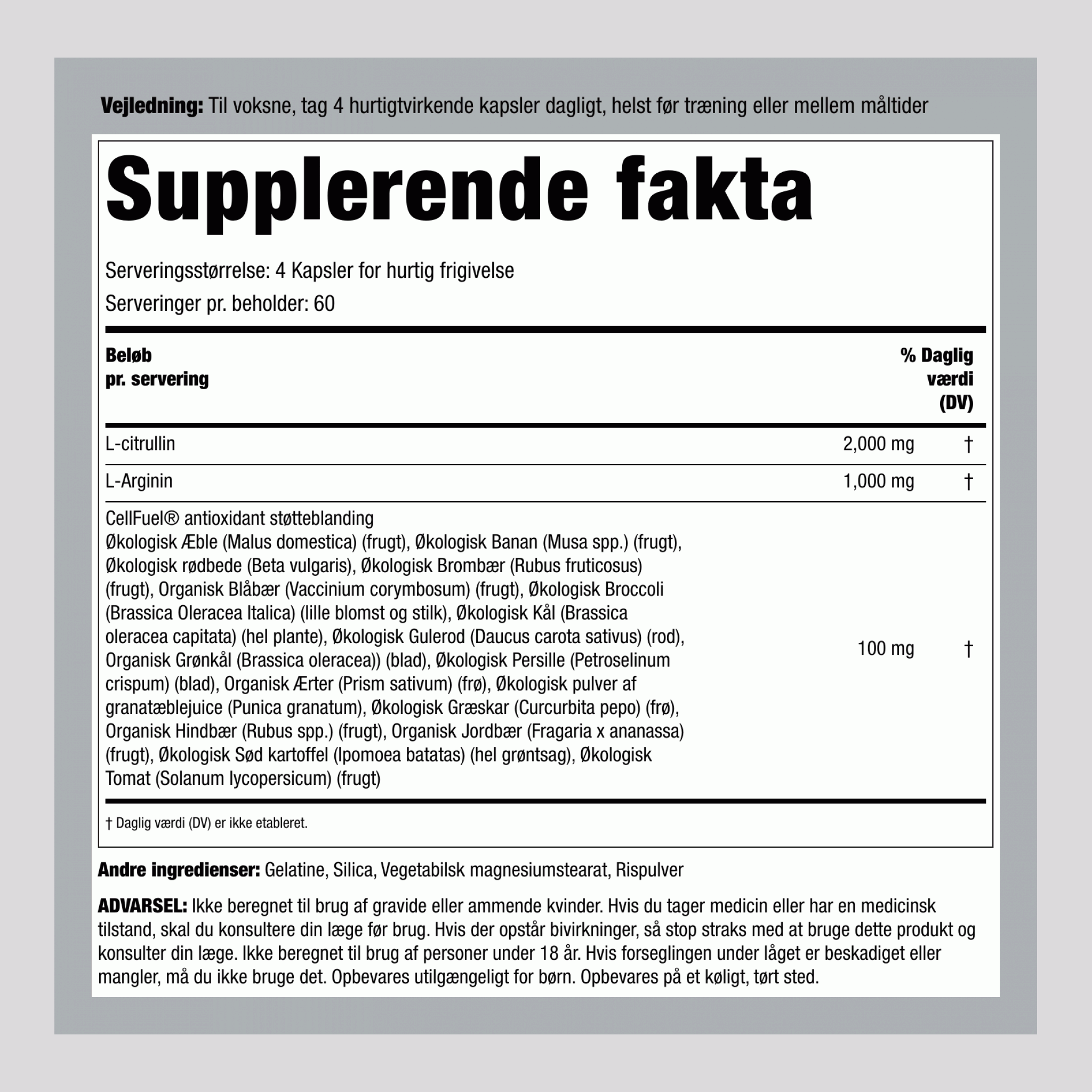 Nitric Oxide Max, 240 Kapsler