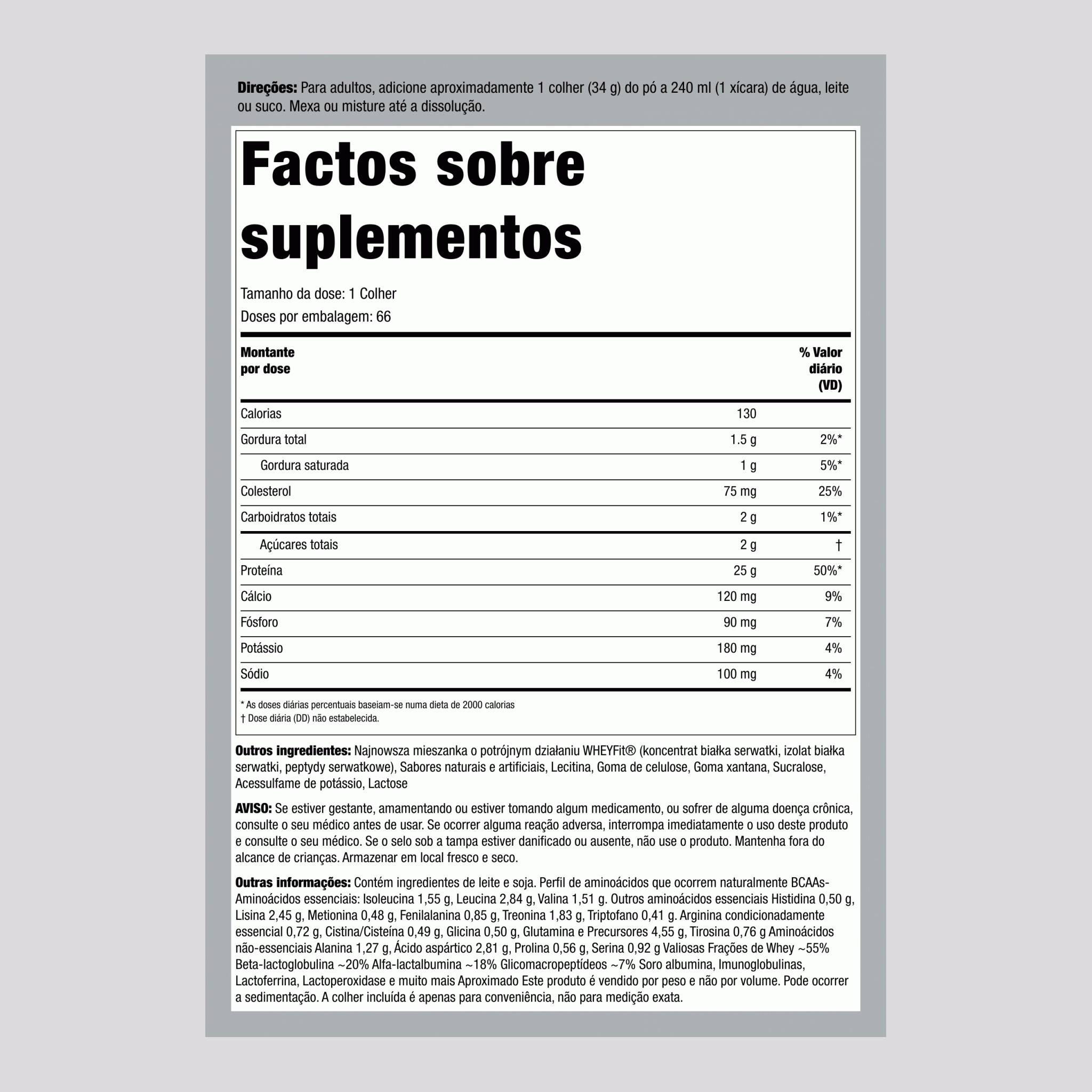 Proteína WheyFit (Baunilha cremosa) 5 lb 2.268 Kg Frasco    