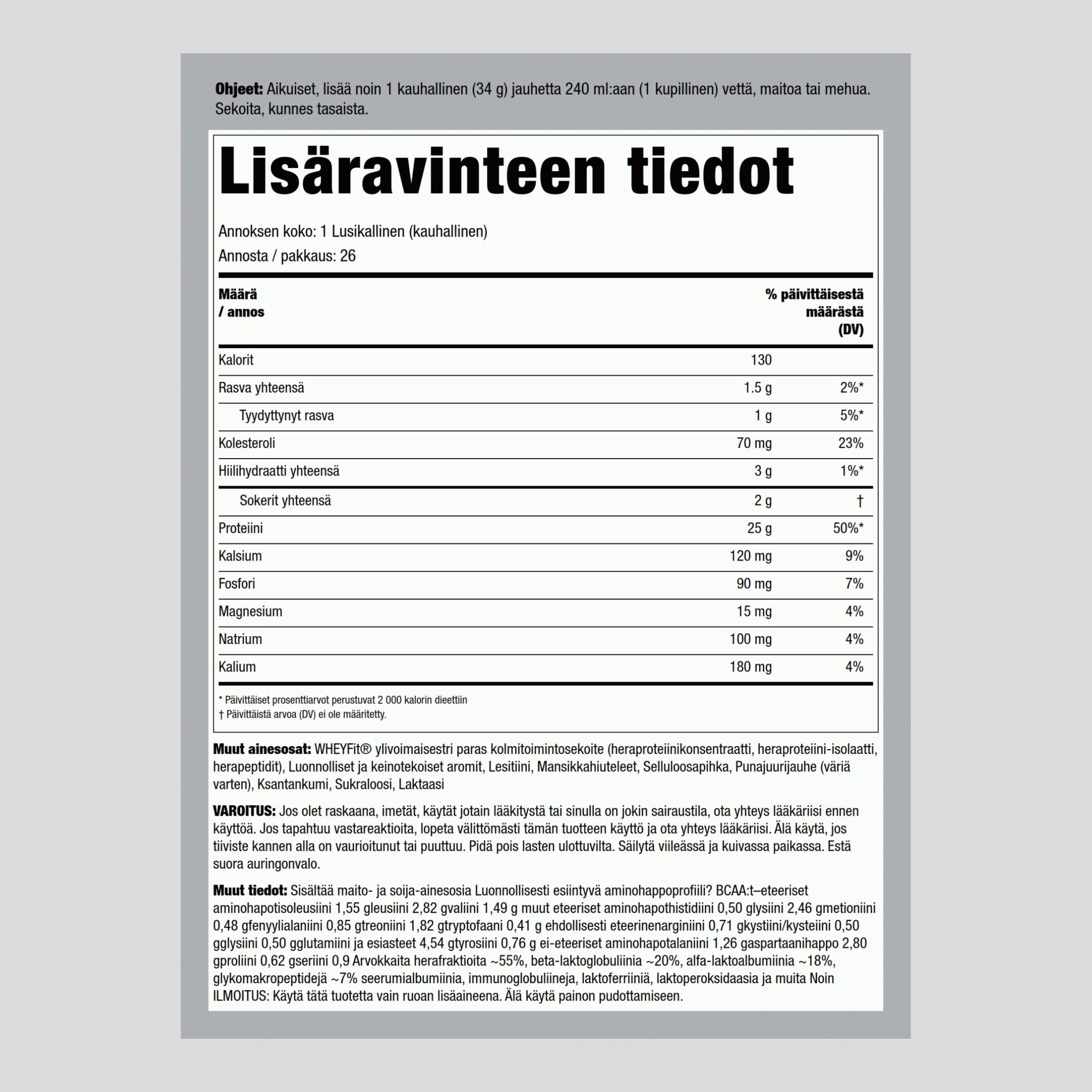 WheyFit-proteiini (mansikkapyörre) 2 lb 908 g Pullo    