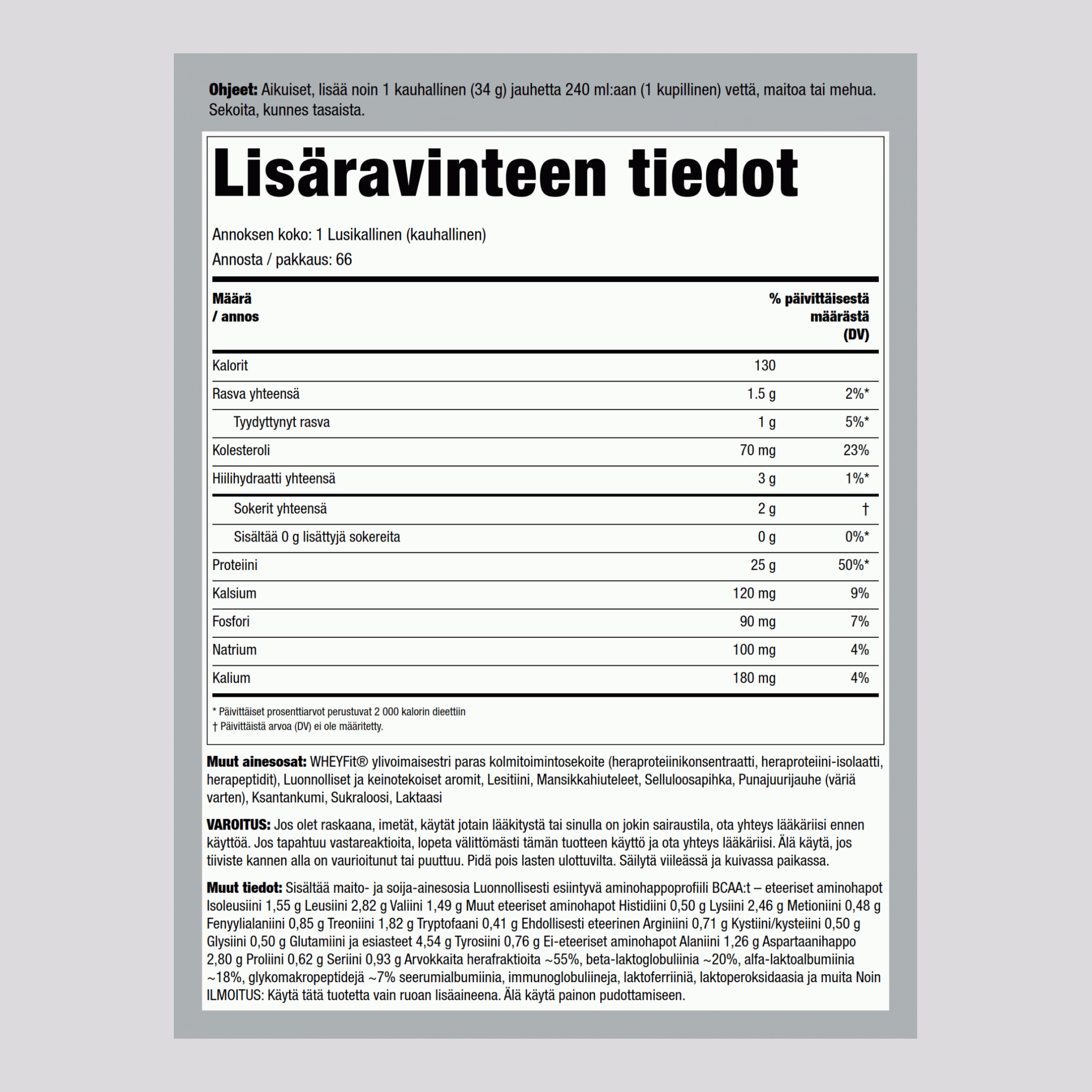 WheyFit-proteiini (mansikkapyörre) 5 lb 2.268 Kg Pullo    