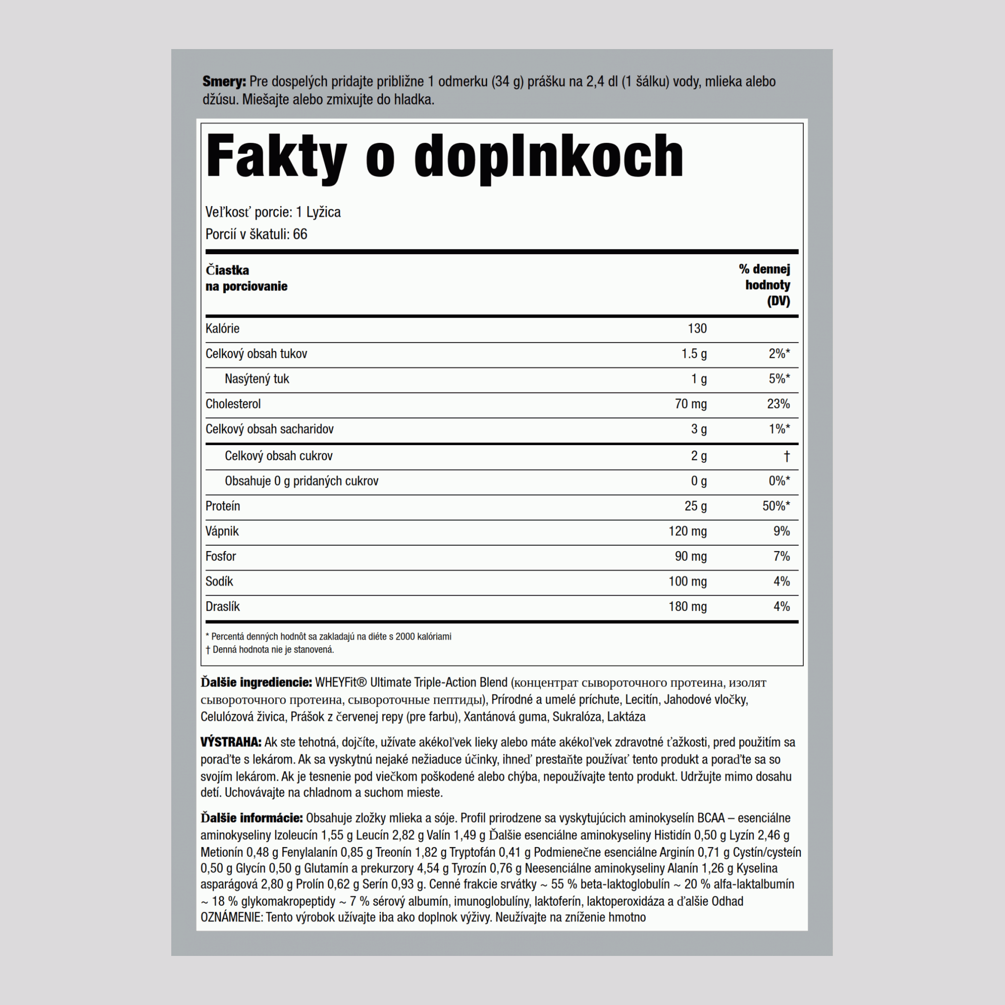 Srvátkový proteín WheyFit (jahodové hniezdo) 5 lb 2.268 kg Fľaša    