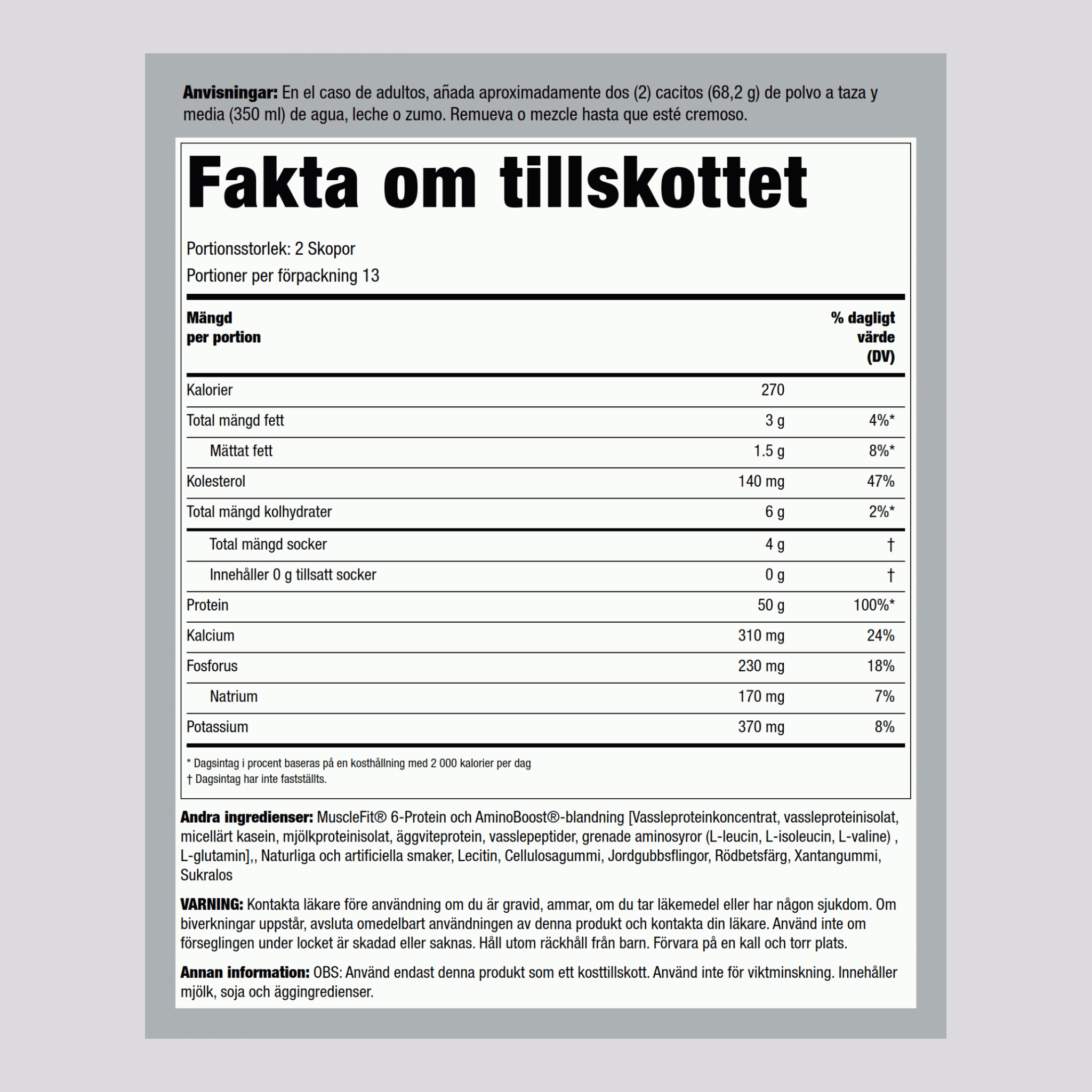 MuscleFit-protein (jordgubbsglass) 2 kg 908 g Flaska    