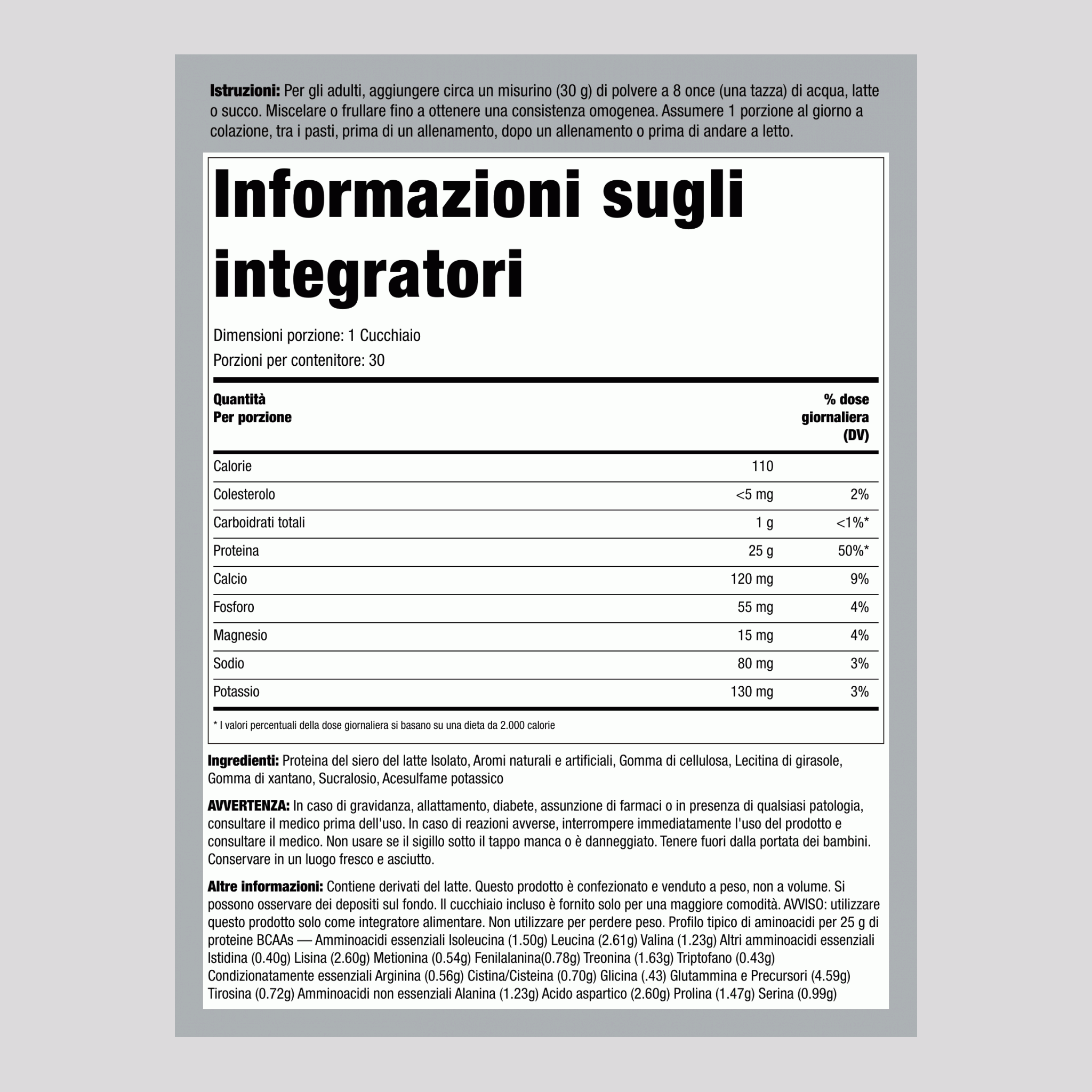 Proteine del siero di latte WheyFit Isolato (vaniglia Valiant) 2 lb 908 g Bottiglia    