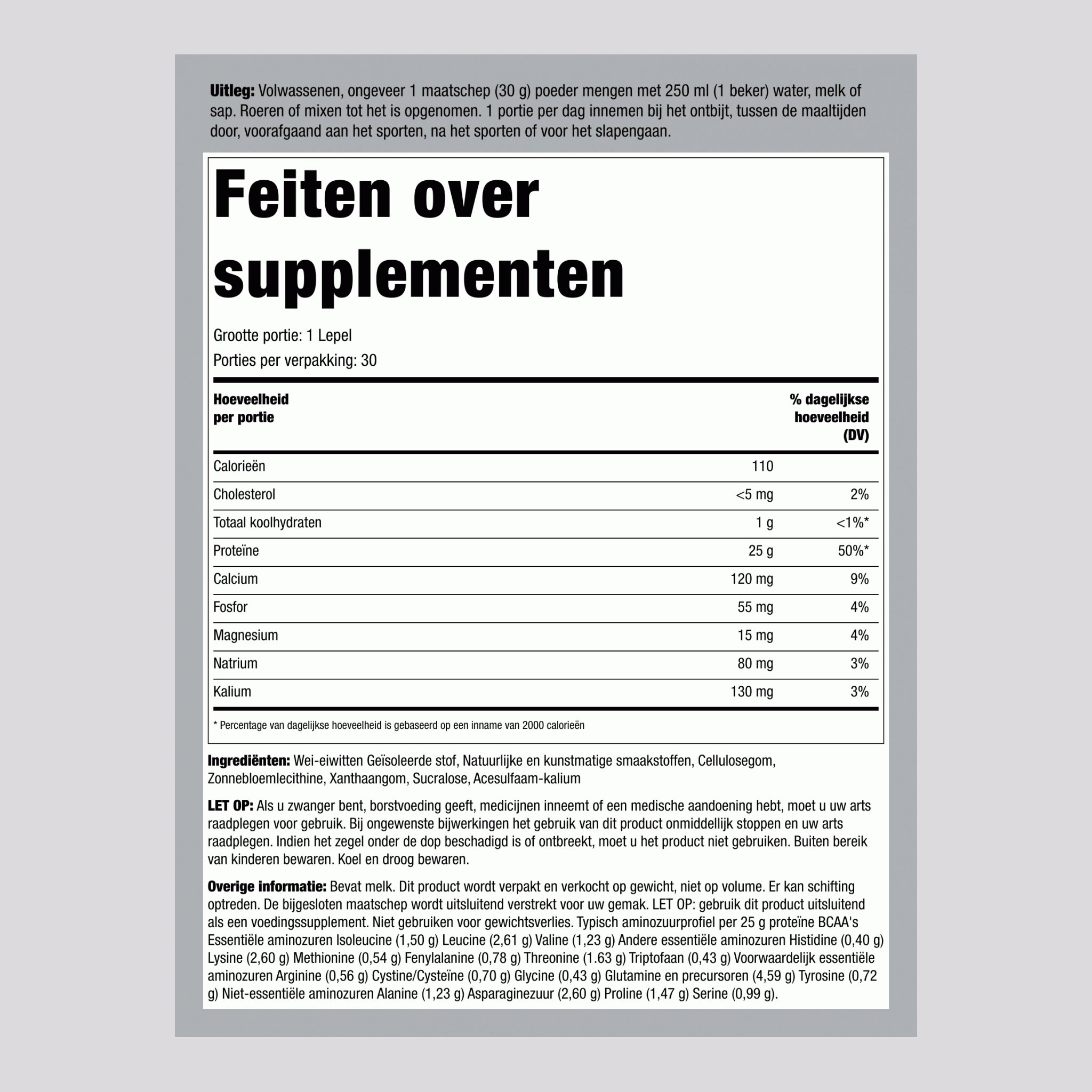 Weiproteïne WheyFit Geïsoleerde stof (Valiant vanille) 2 pond 908 g Fles    