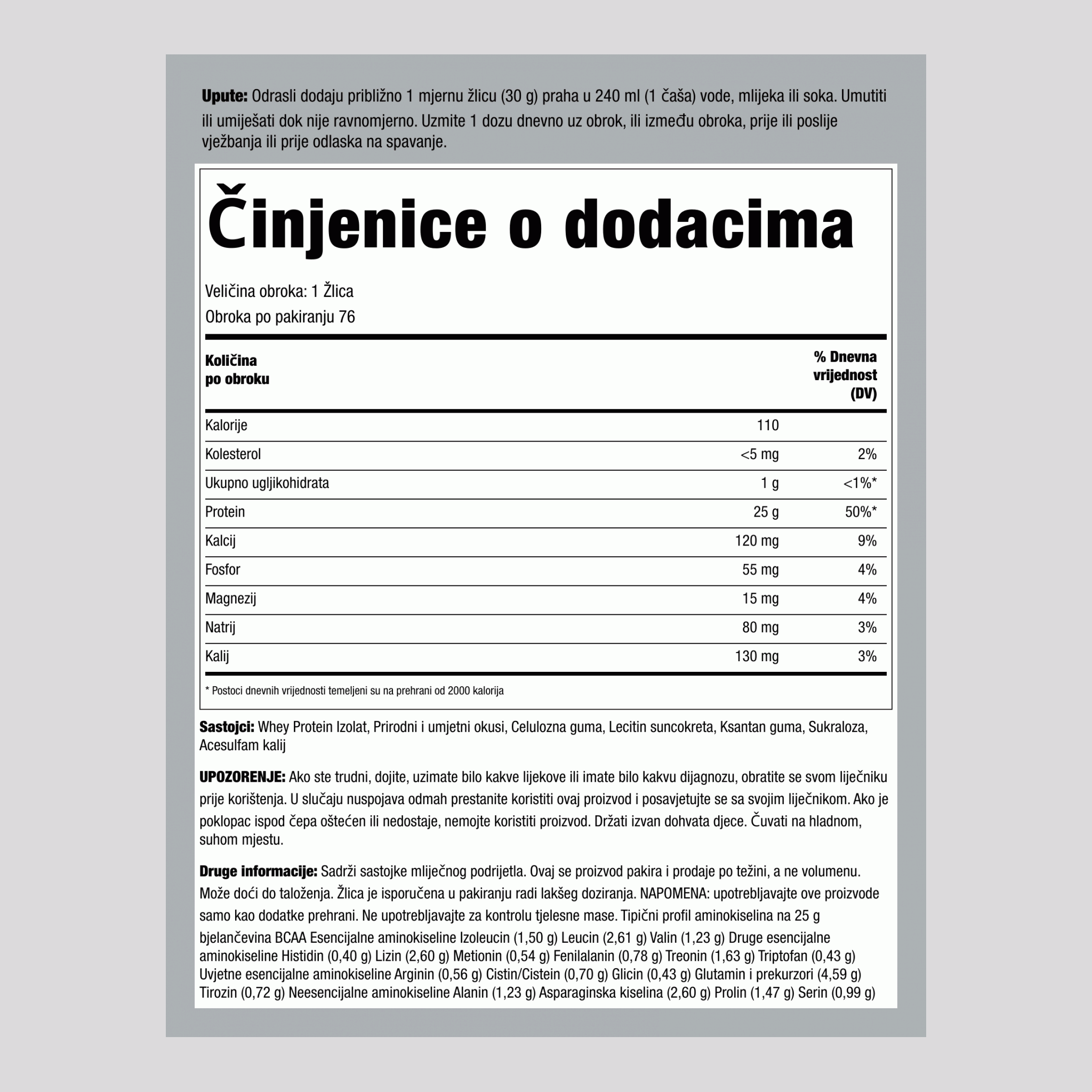 Bjelančevine sirutke WheyFit Izolat (vanilija) 5 lb 2.268 Kilogrami Boca    