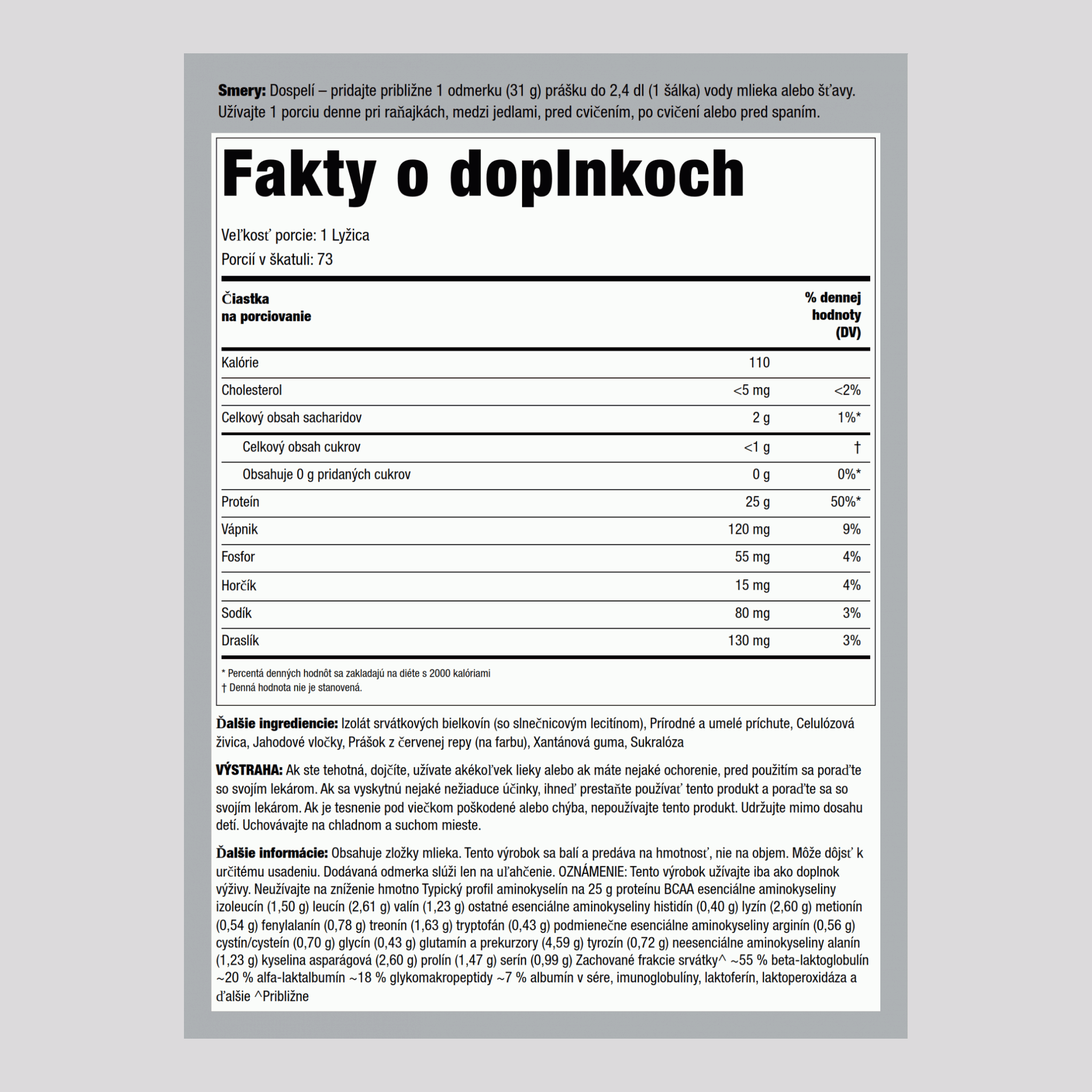 Srvátková bielkovina WheyFit Izolát (Divá jahodová explózia)  5 lb 2.268 kg Fľaša    