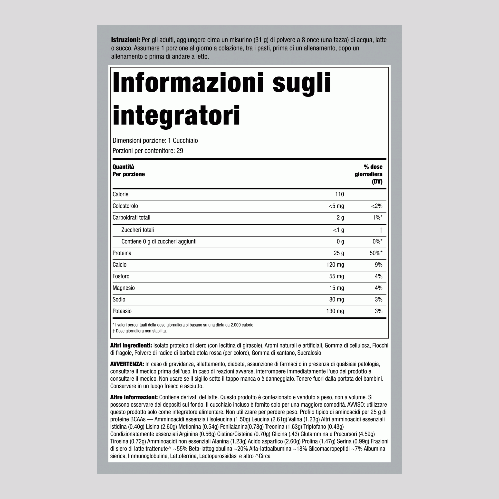 Proteine del siero di latte WheyFit Isolato (Esplosione di fragola selvatica)  2 lb 908 g Bottiglia    