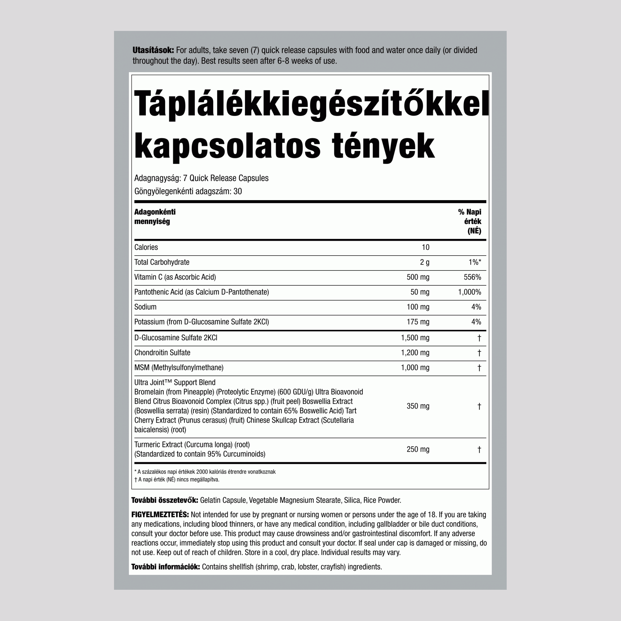 UltraJoint 210 Kapszulák       