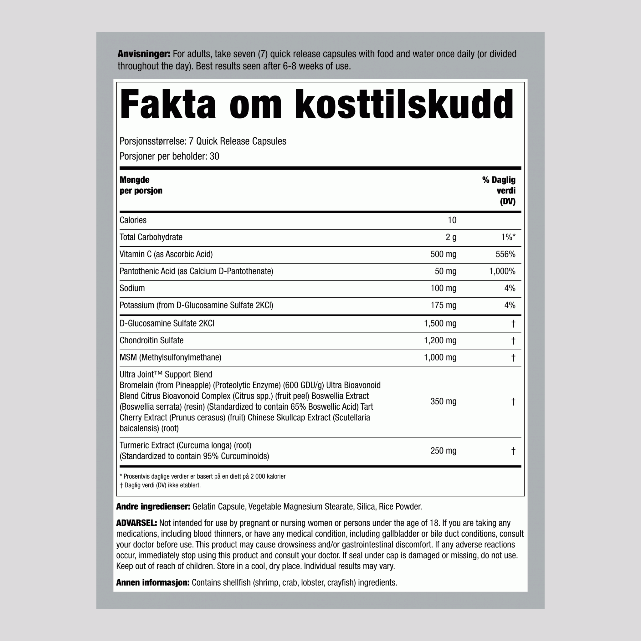 UltraJoint 210 Kapsler       