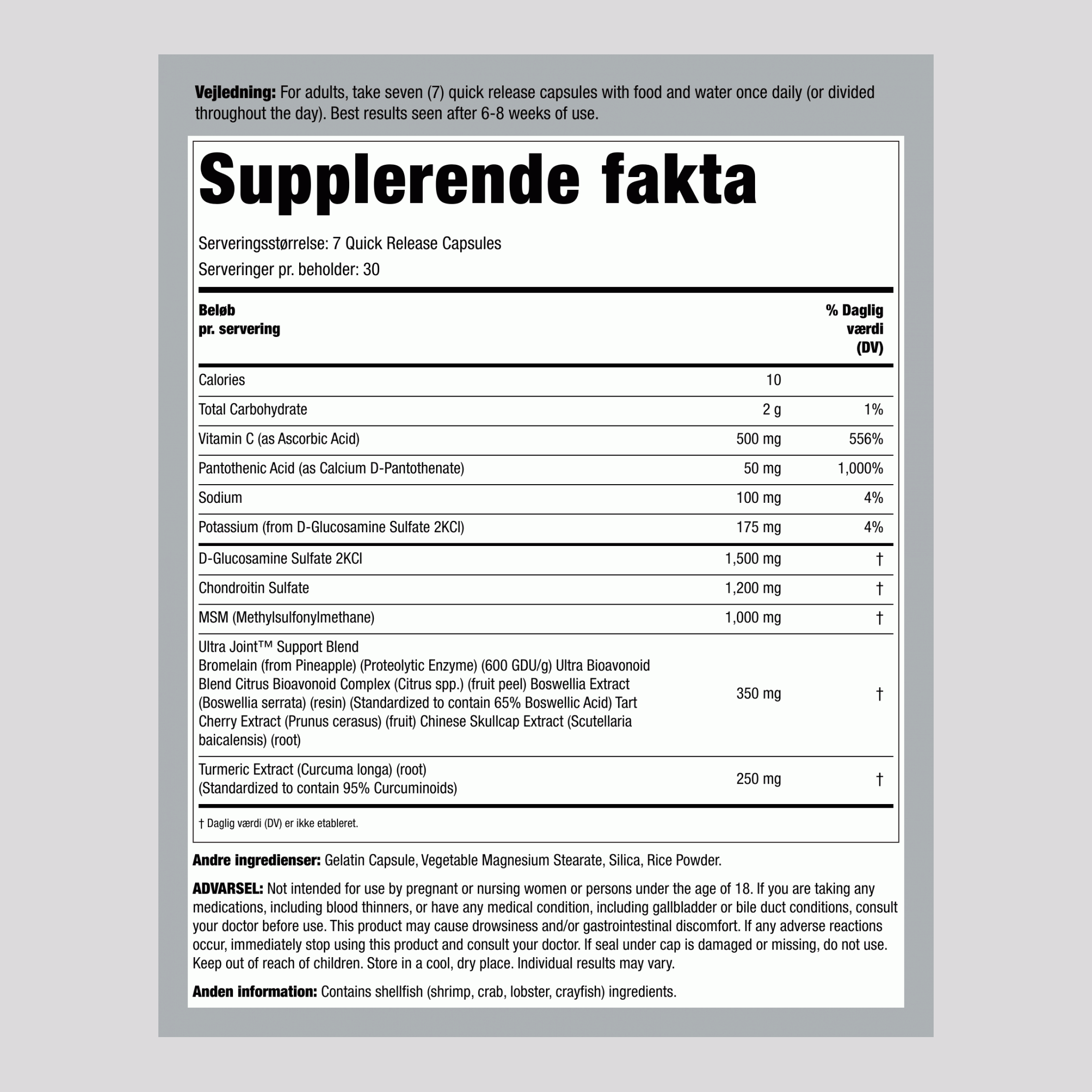 UltraJoint 210 Kapsler 2 Flasker     