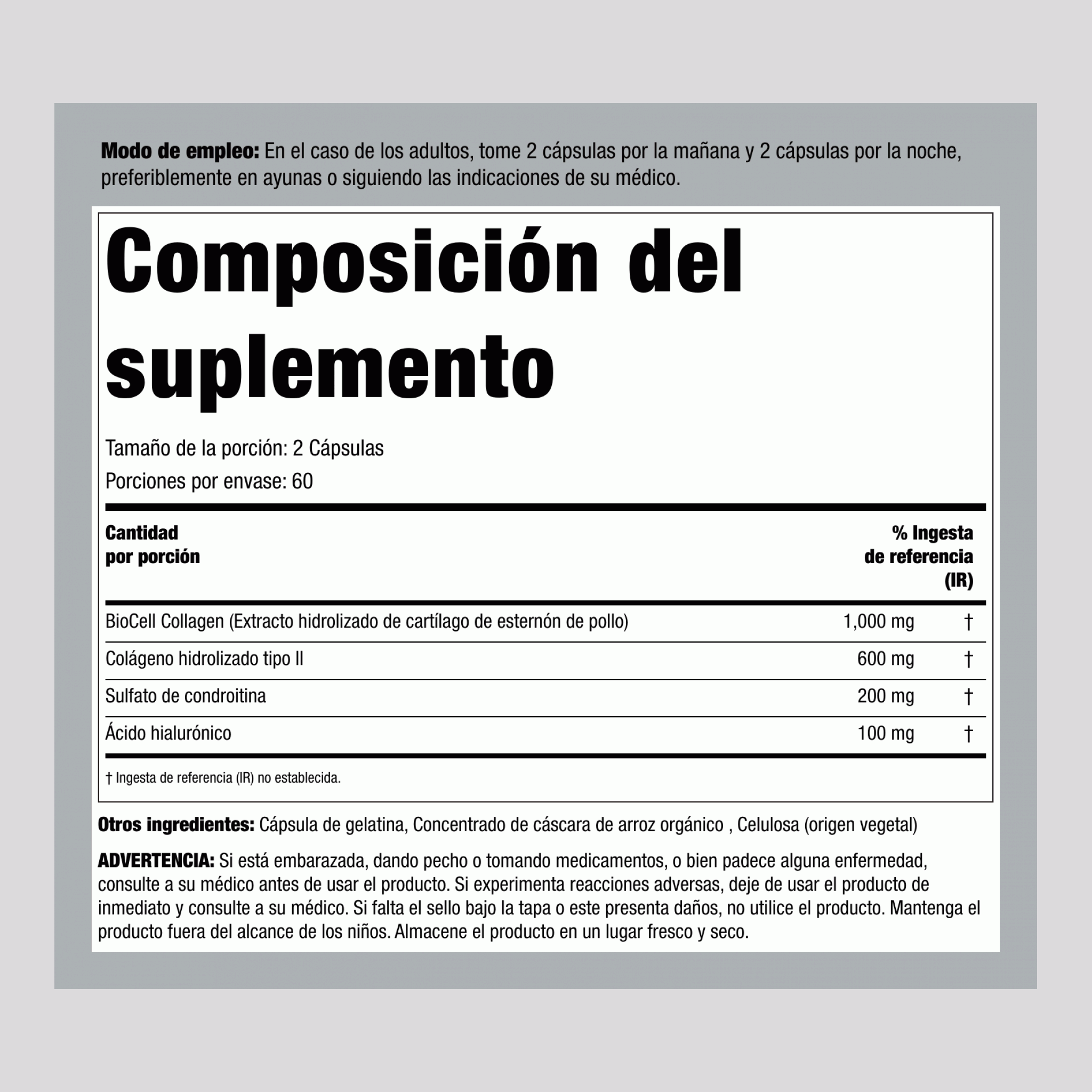 BioCell Collagen 120 Cápsulas       