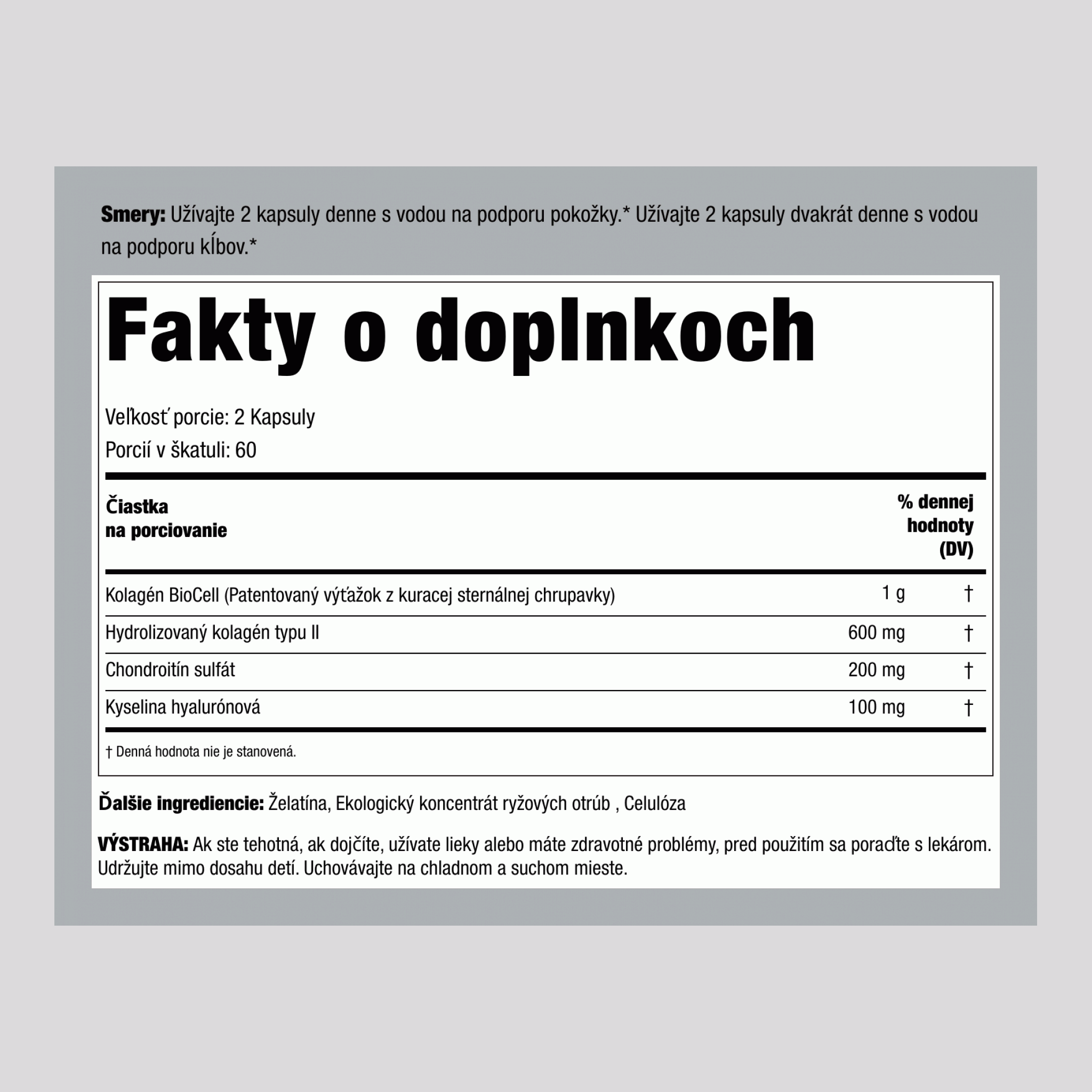 Kolagén BioCell 120 Kapsuly 2 Fľaše     