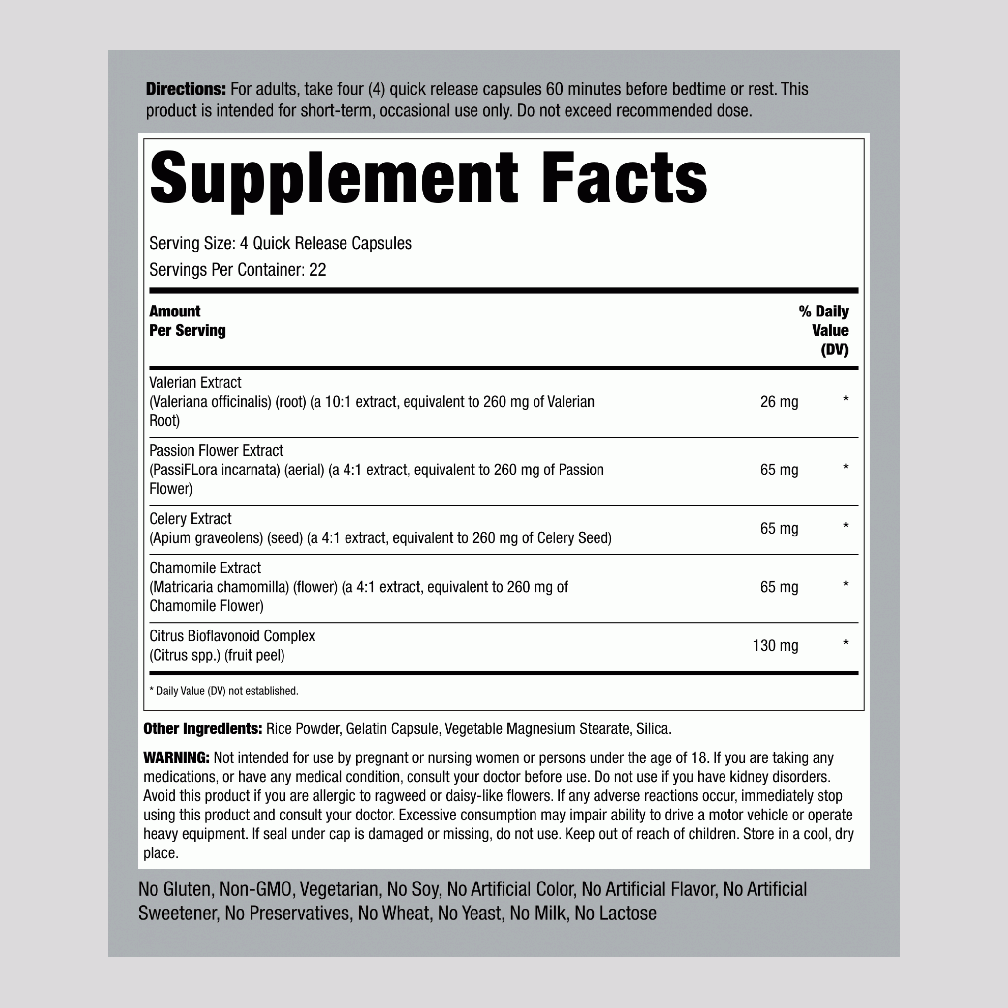 纈草萃取睡眠配方 90 快速釋放膠囊      