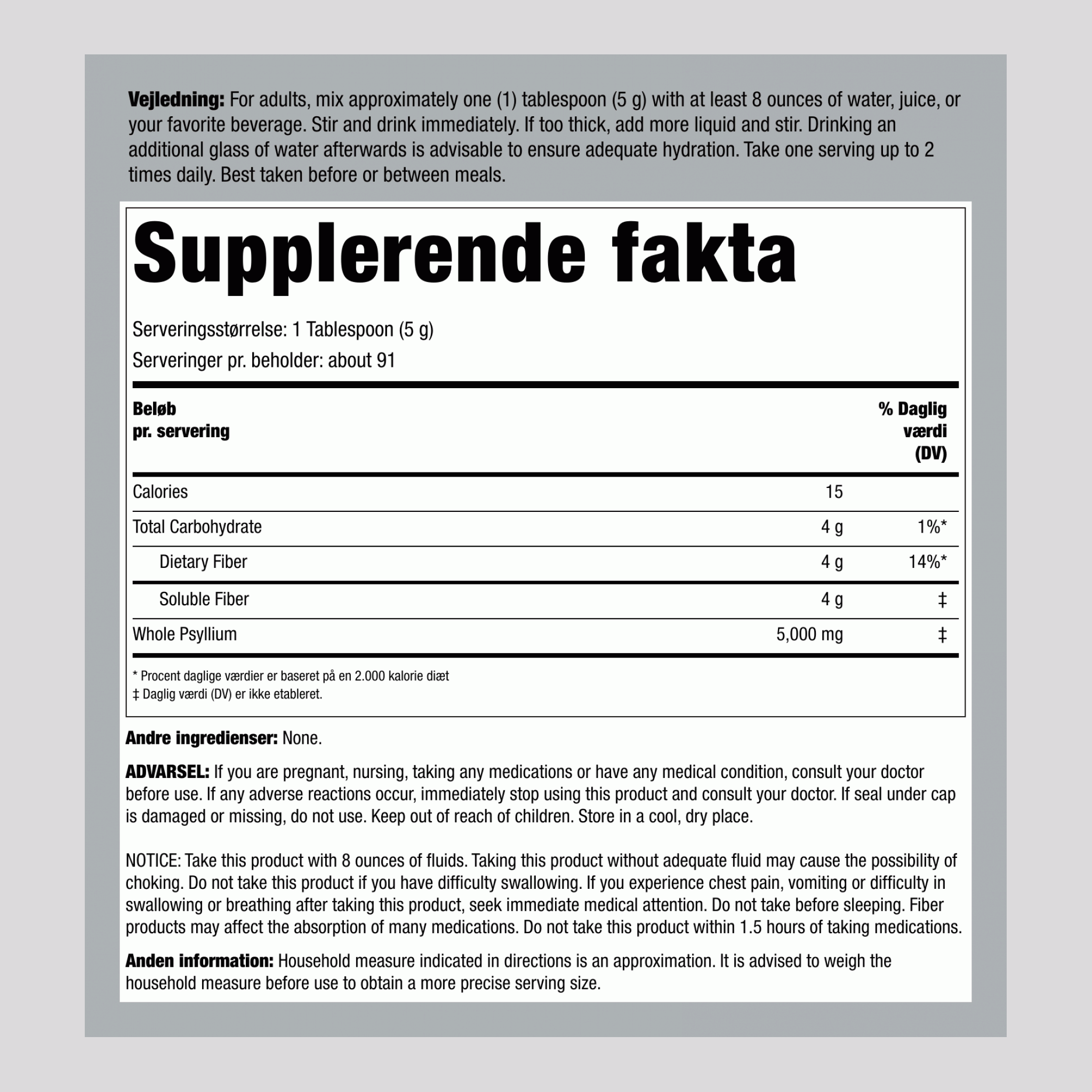 Loppeurt-avner  1 pund 454 g Flaske    