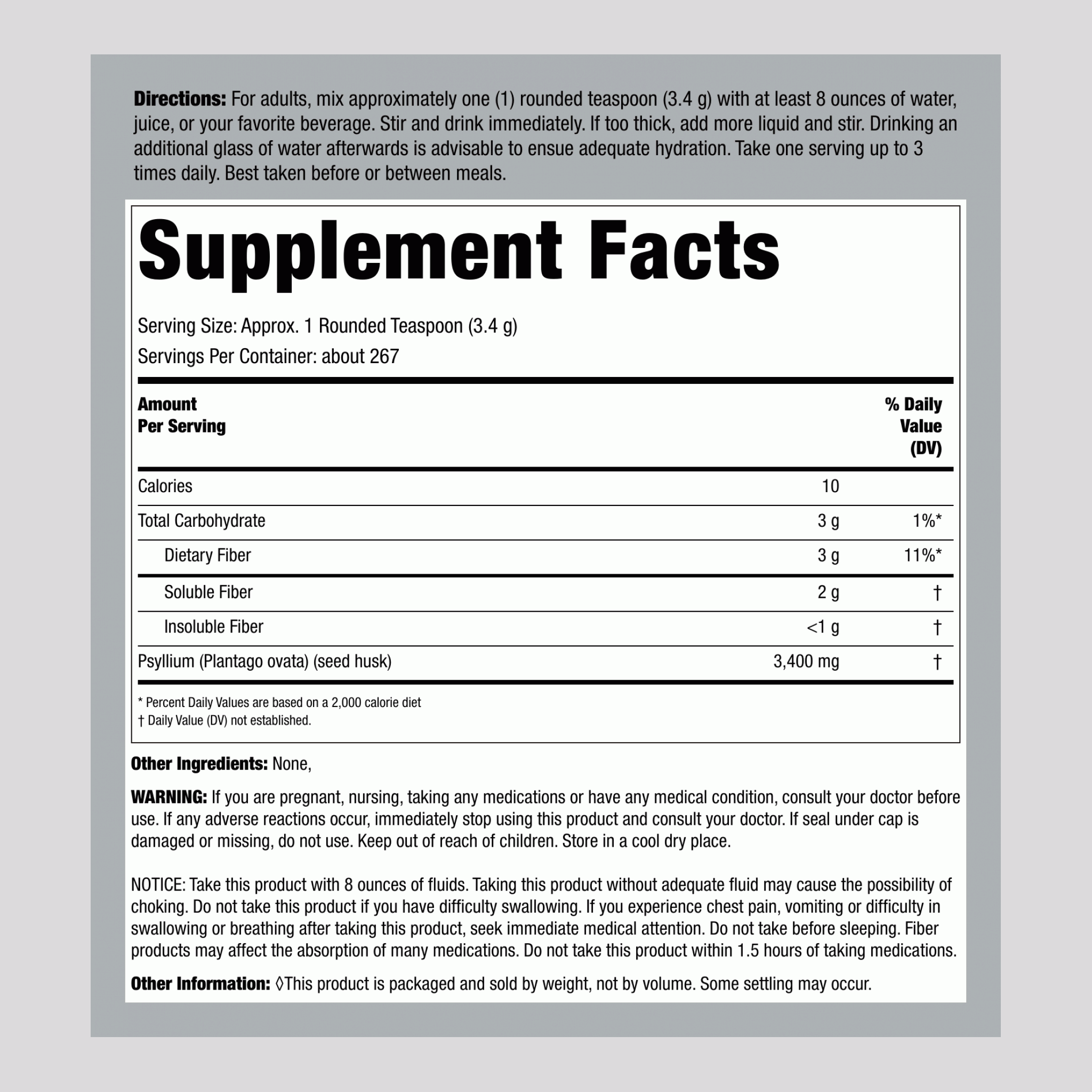 歐車前果殼膠囊  2 磅 907 g 酒瓶    