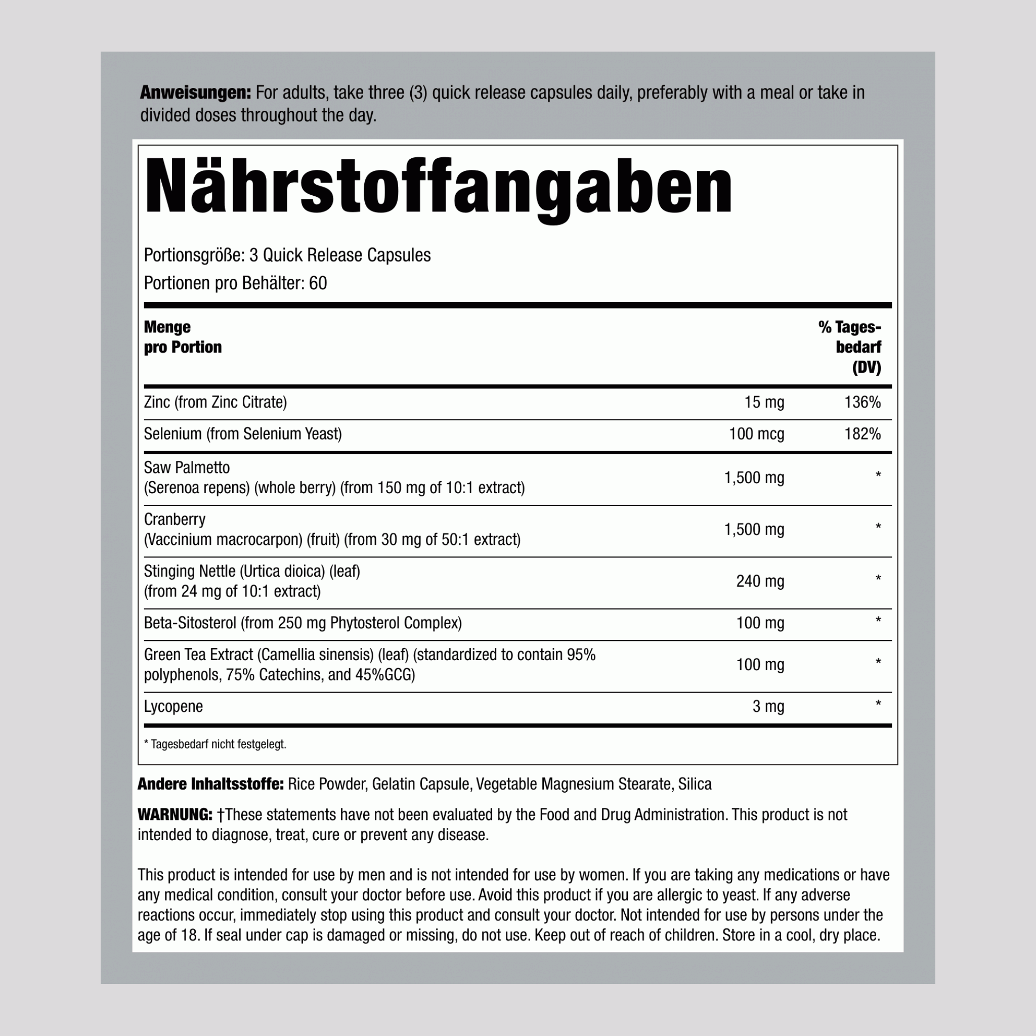 ProstaFit 180 Kapseln       