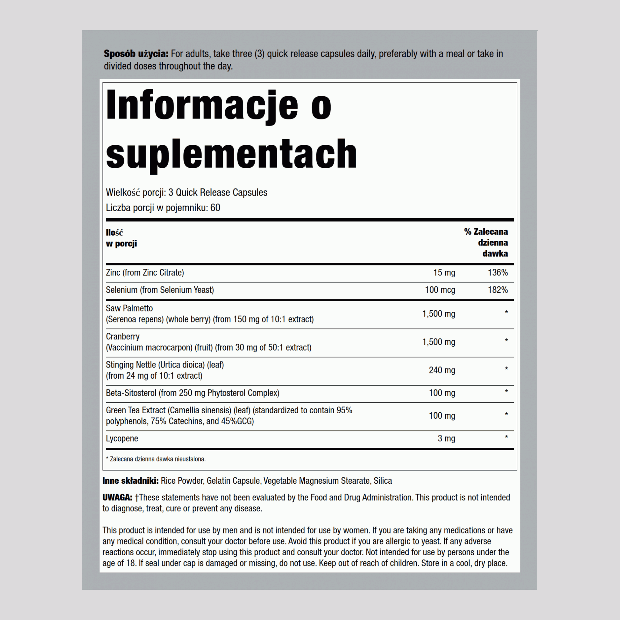 ProstaFit 180 Kapsułki       