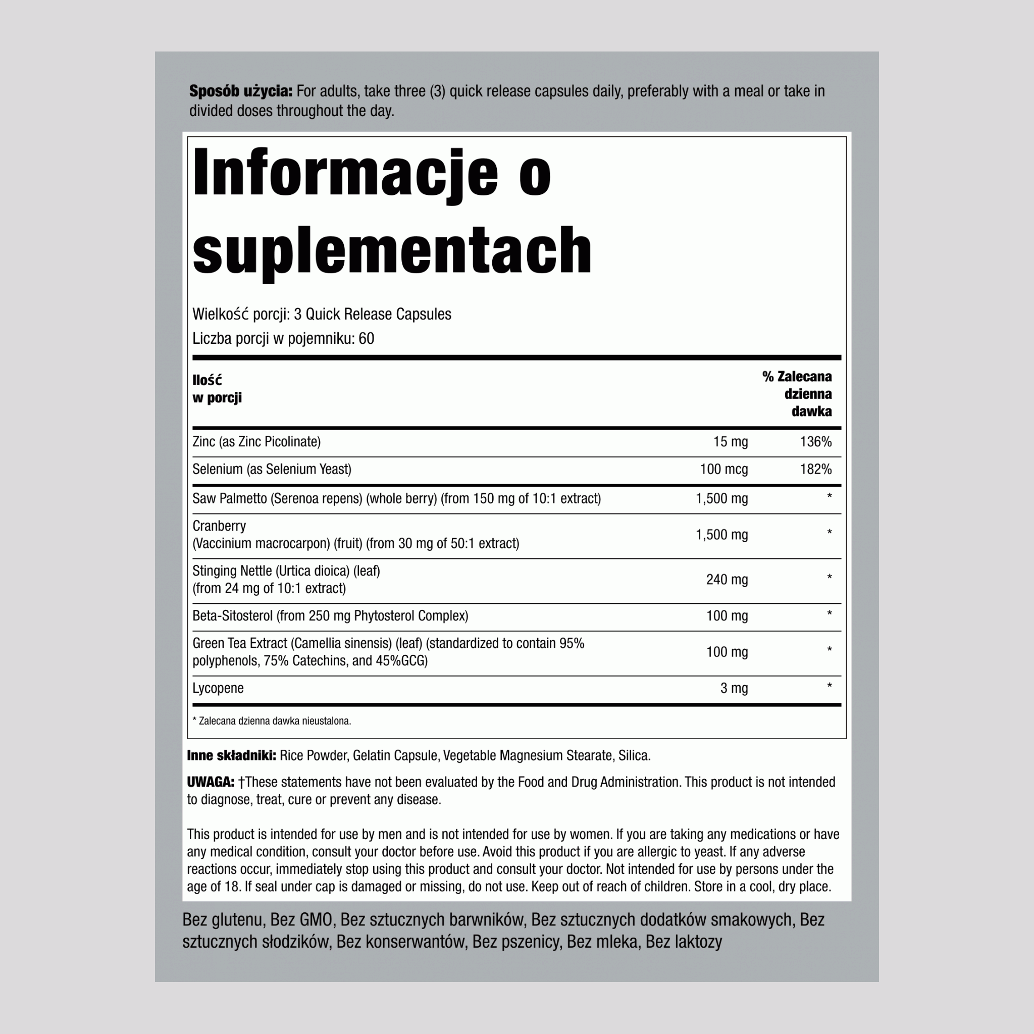 ProstaFit,  180 Kapsułki 2 Butelki