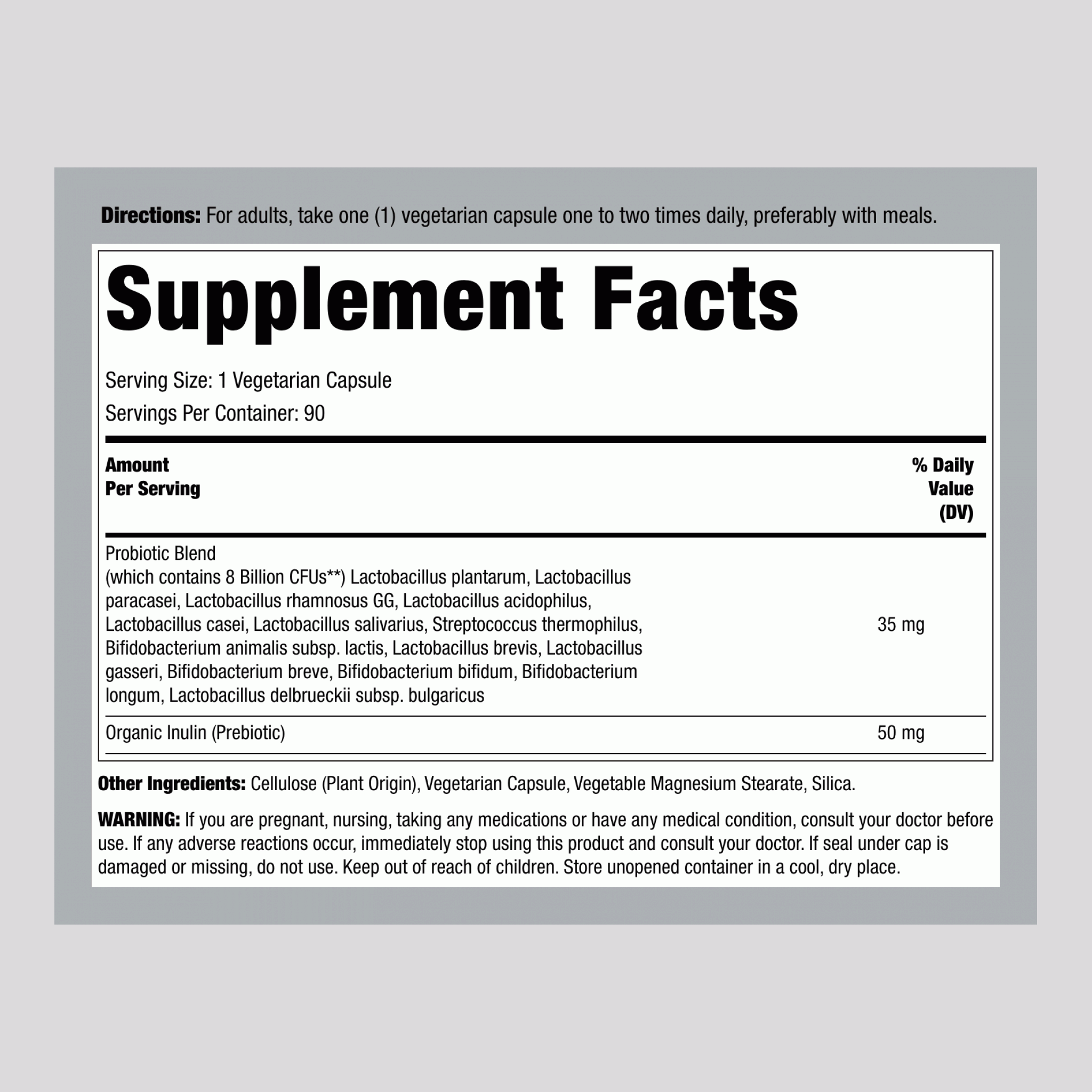 Probiotic 8 Billion, 120 Vegetarian Capsules, 2  Bottles