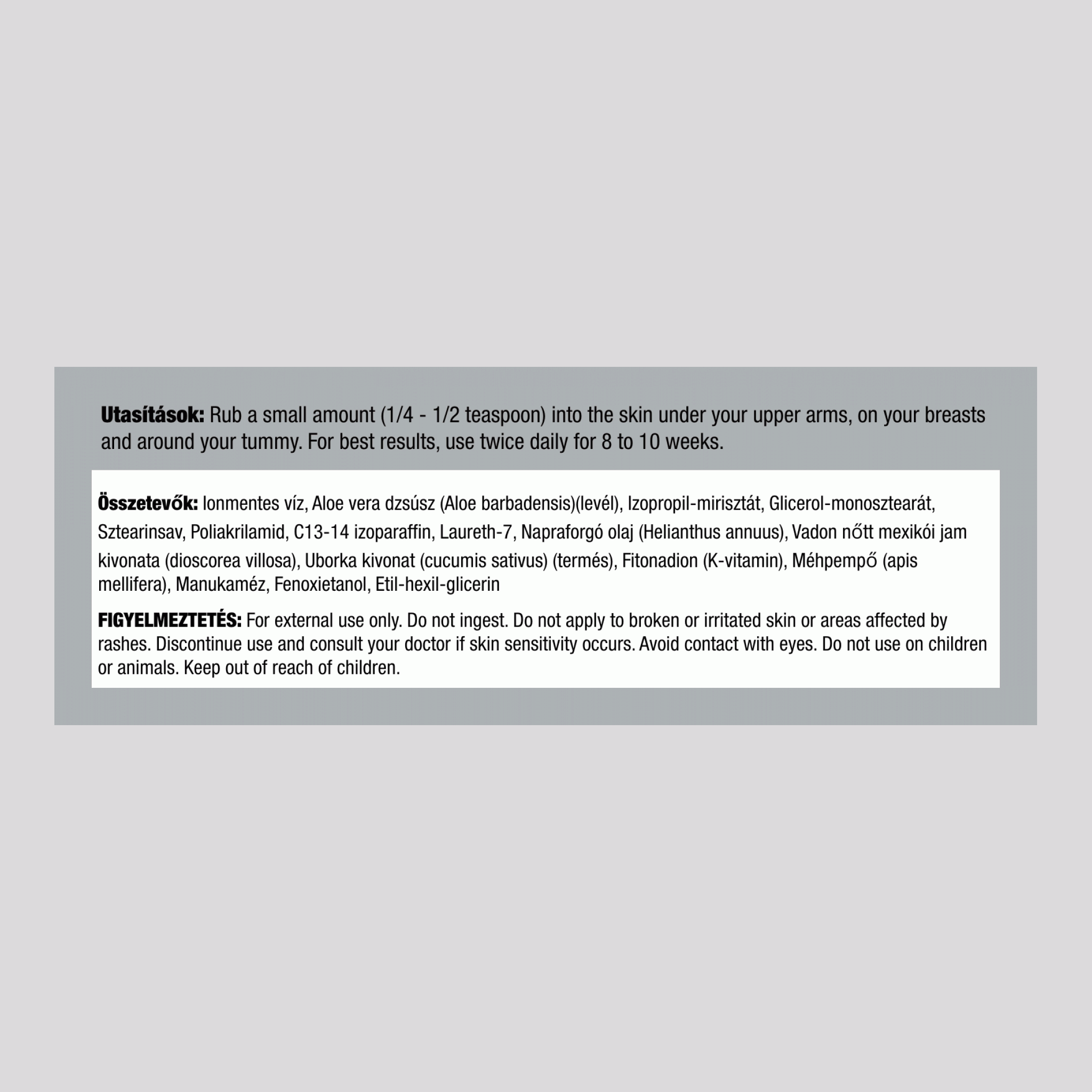 Mexikóijamgyökér-krém 4 oz 113 g Korsó    